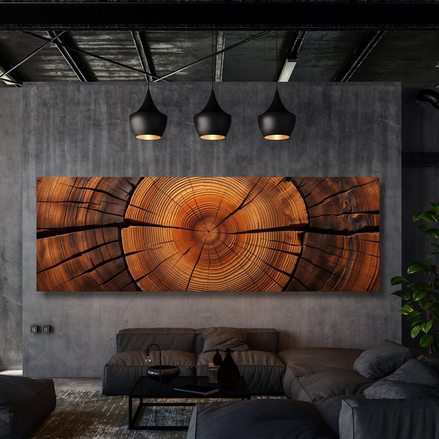 Tree ring Canvas Wall Art