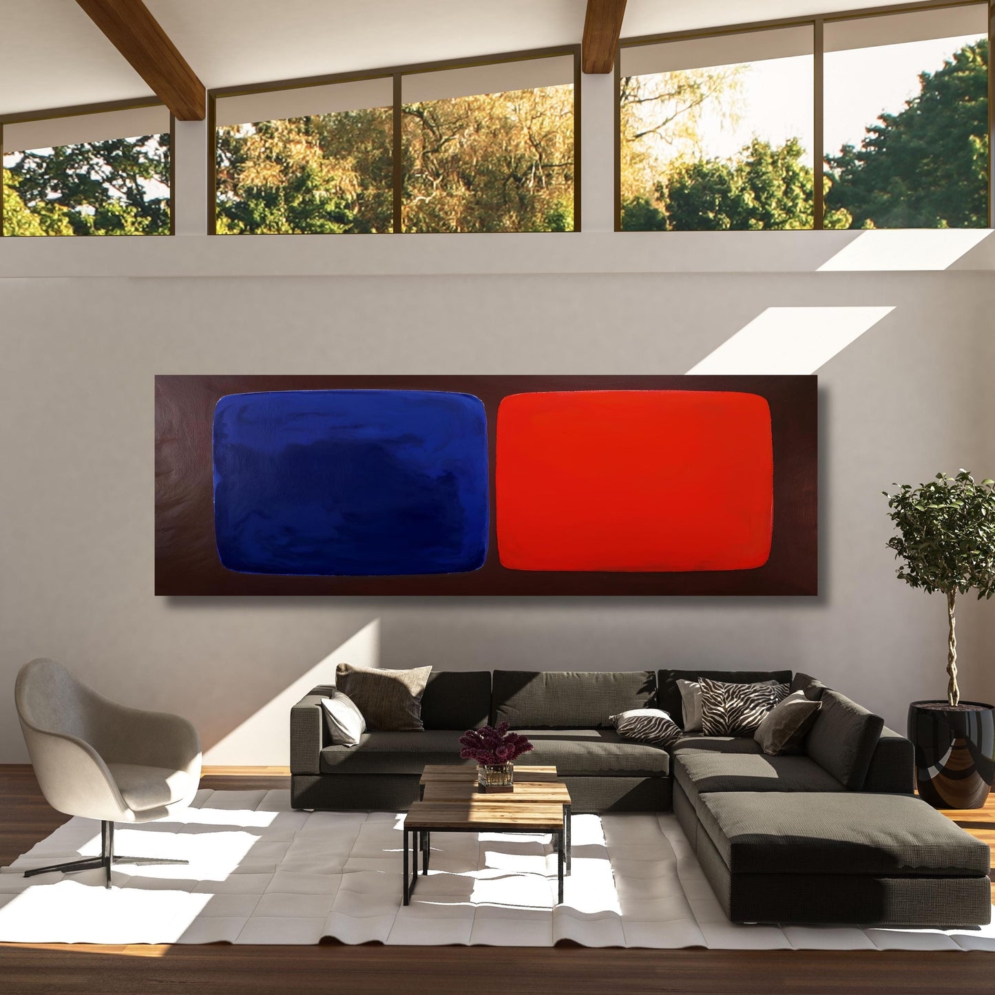 Panoramic Mark Rothko Canvas Print: Vintage Abstract Art