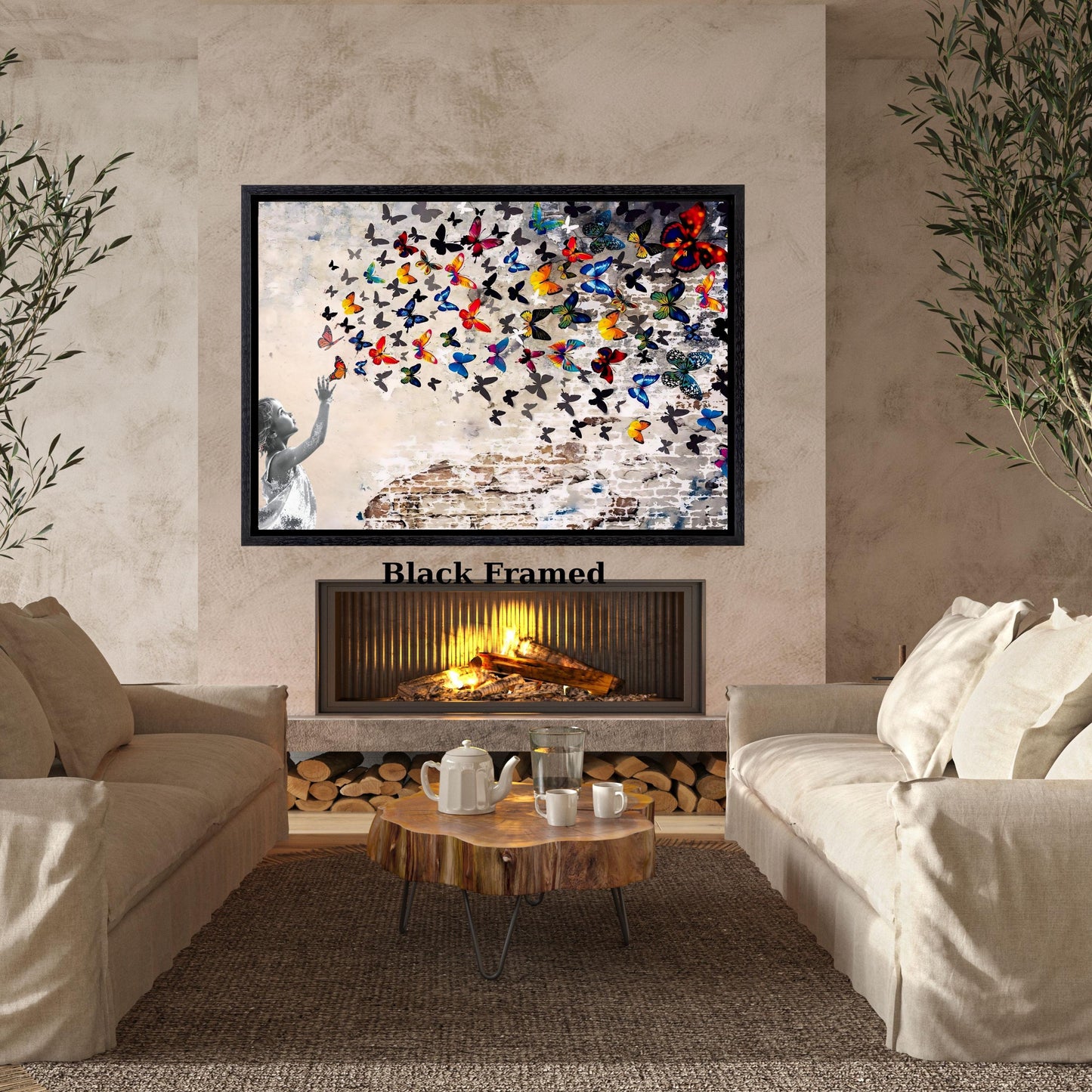 Banksy butterfly girl Canvas Art Graffiti Street Graffiti Art American Street Art,Banksy Graffiti Wall art wall hangings antique decor art