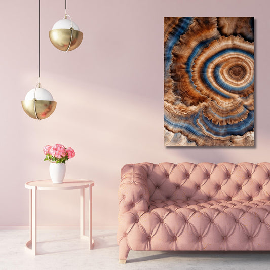 Tree Rings Canvas Wall Art Elegant Natural Wall Art Great Design Solution for Echo Tree Ring Print stump,Tree ring Wood Canvas art Texture