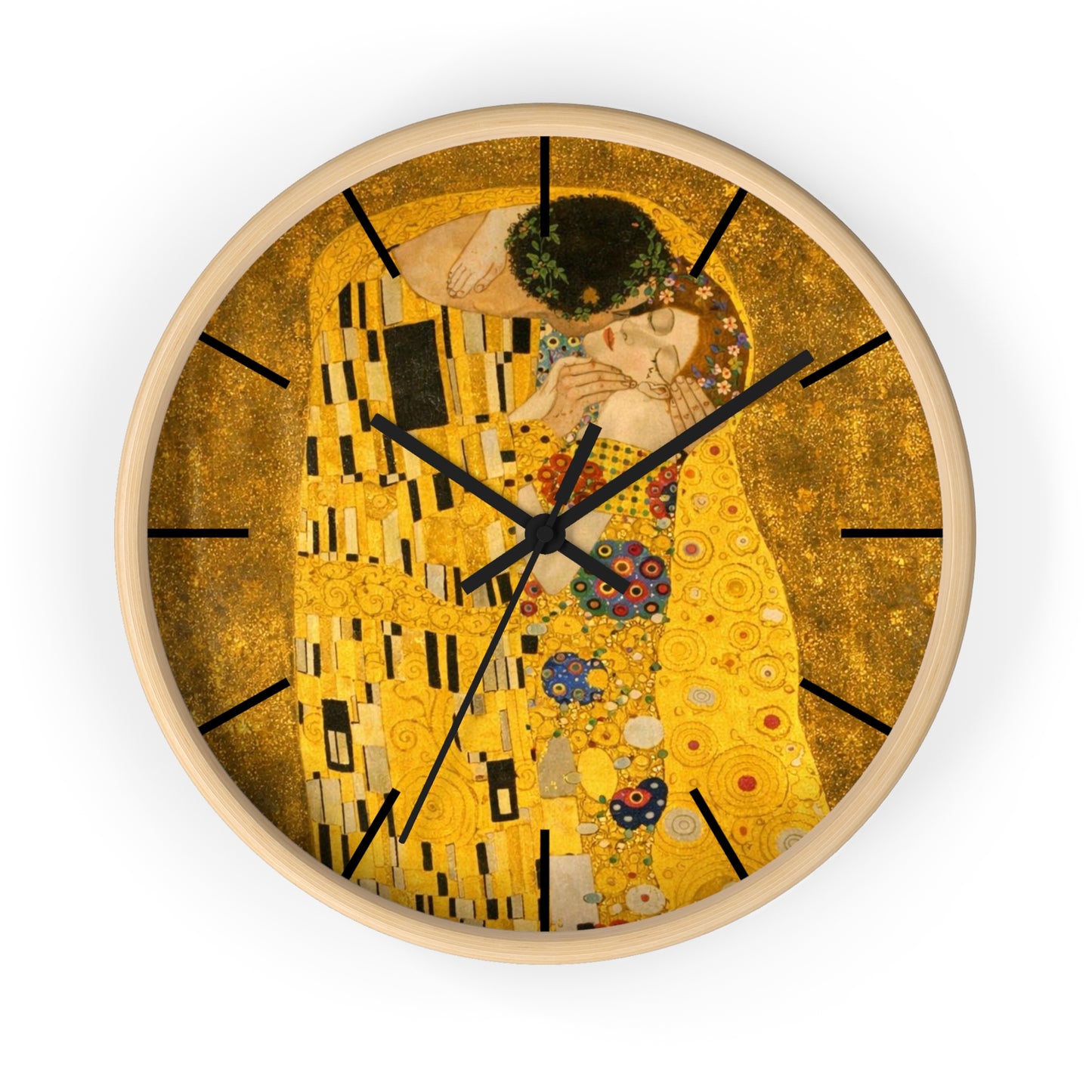 The Kiss Gustav Klimt Wall Clock | Art Deco Decorative Clock