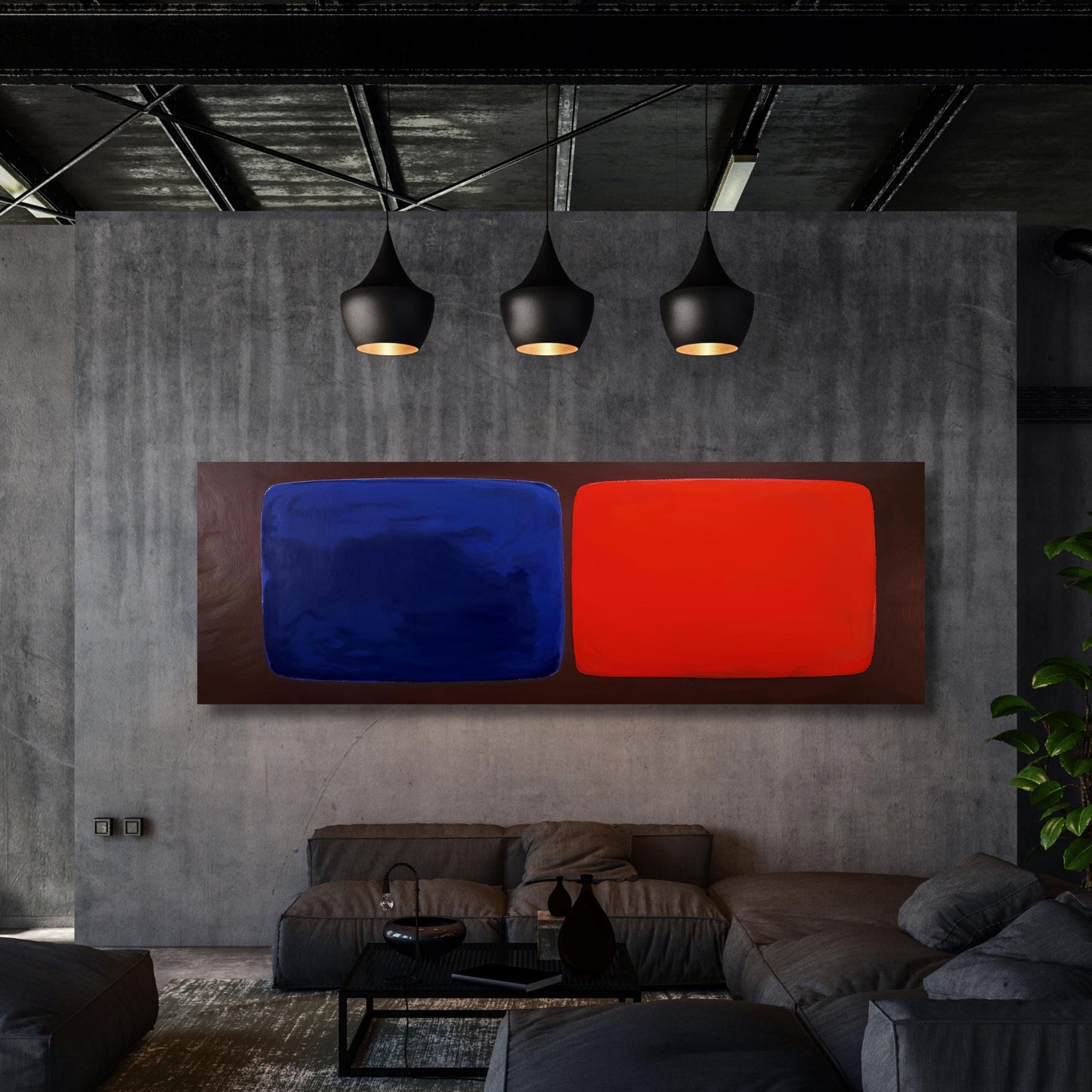 Panoramic Mark Rothko Canvas Print: Vintage Abstract Art