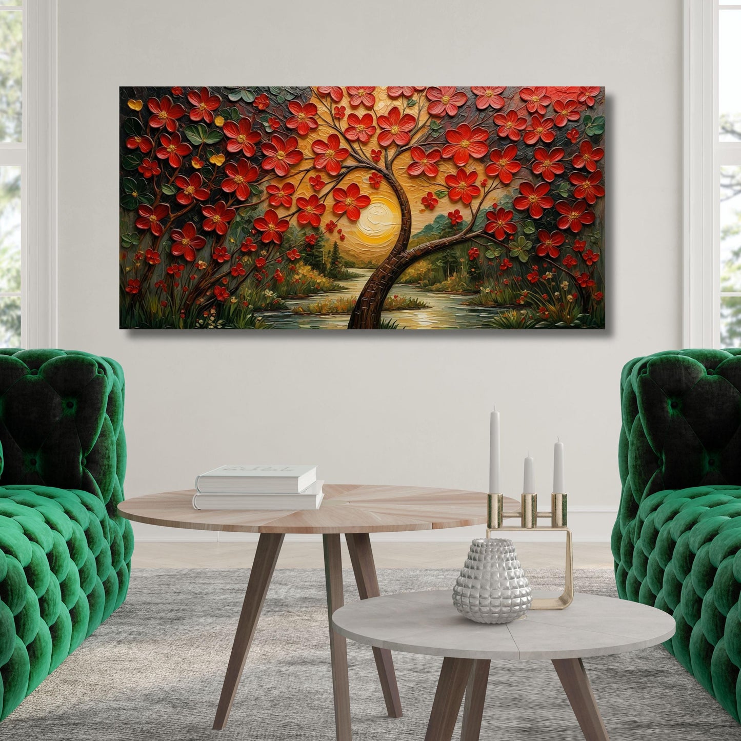 Gustav Klimt Tree of Life Canvas Wall Art: Extra Large Ready to Hang
