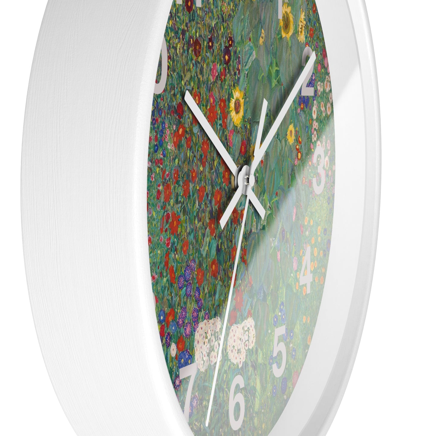 Floral Meadow Wall Clock | Wildflower Garden Numbers