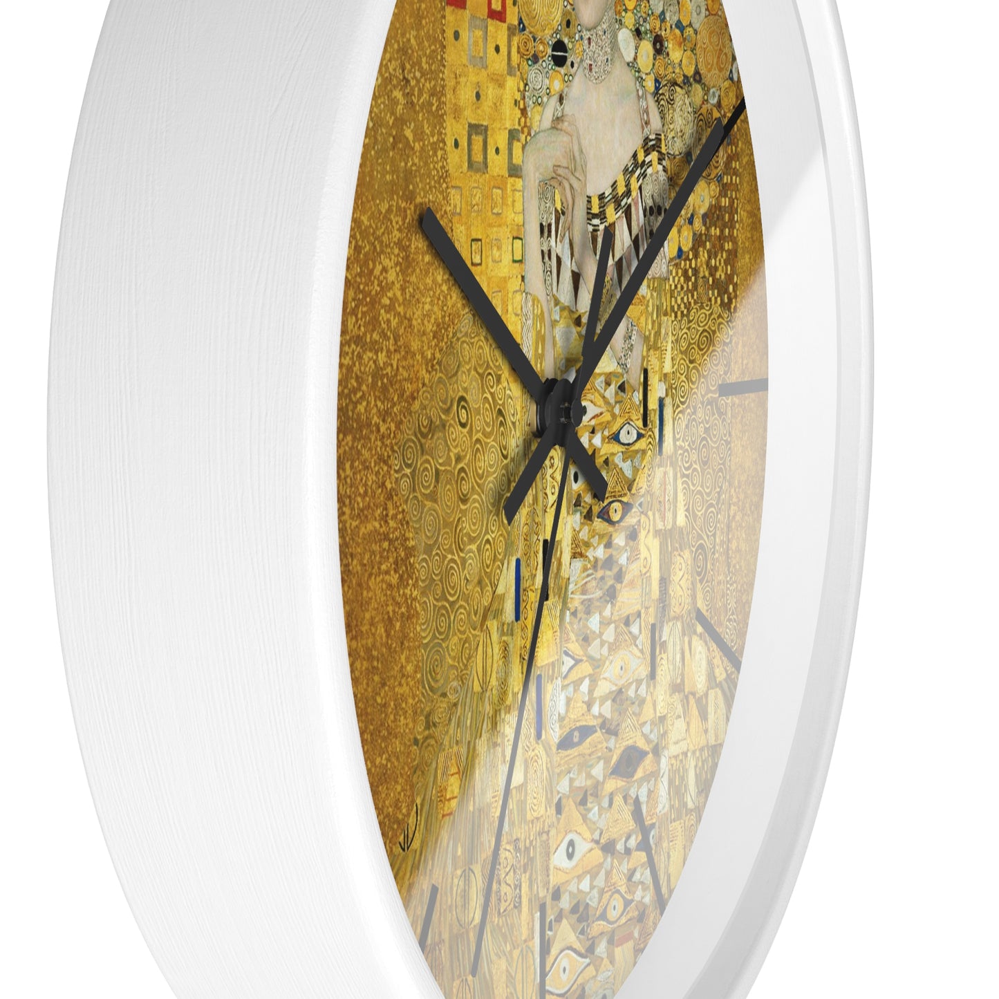 Gustav Klimt Portrait of Adele Bloch-Bauer Wall Clock | Golden Art Clock
