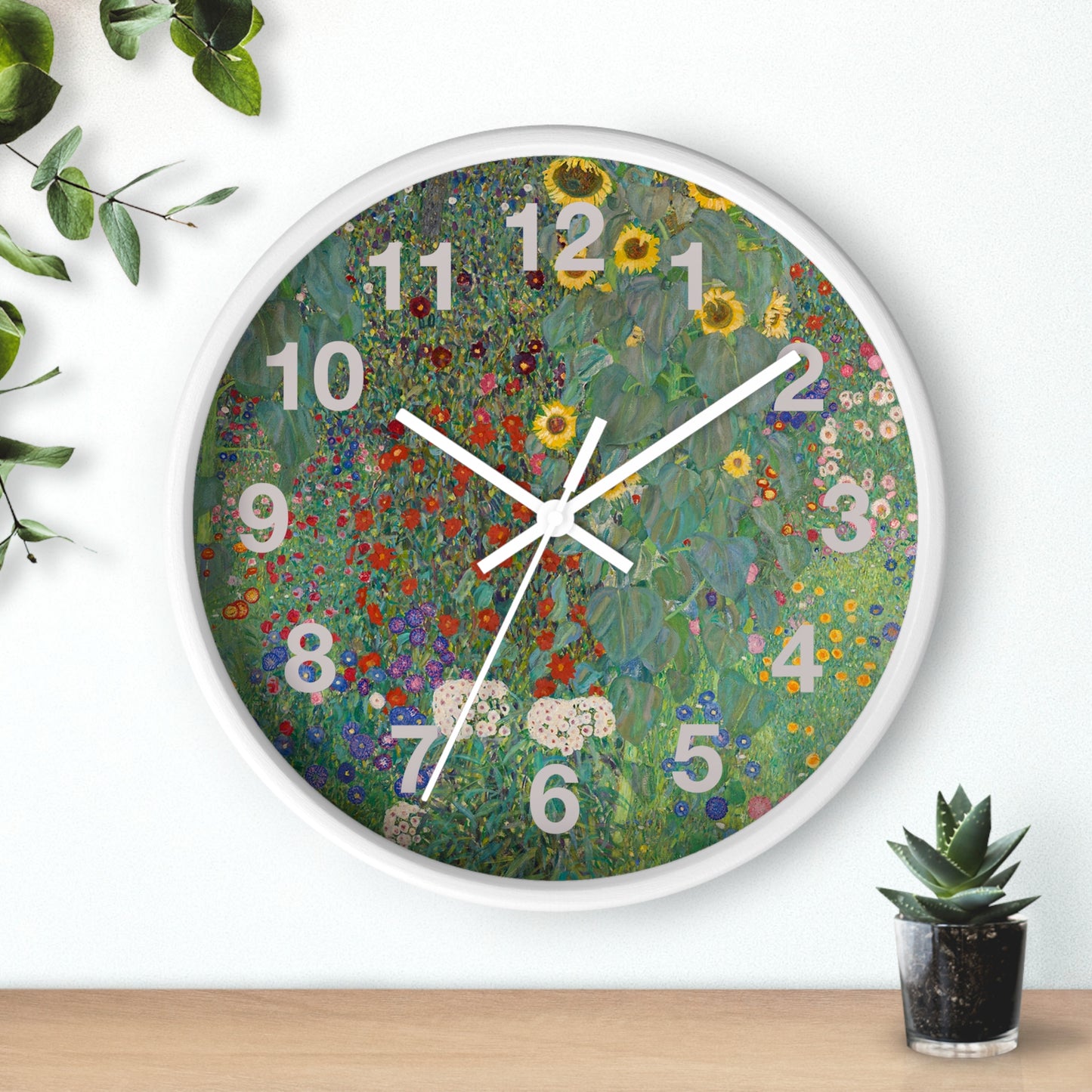Floral Meadow Wall Clock | Wildflower Garden Numbers