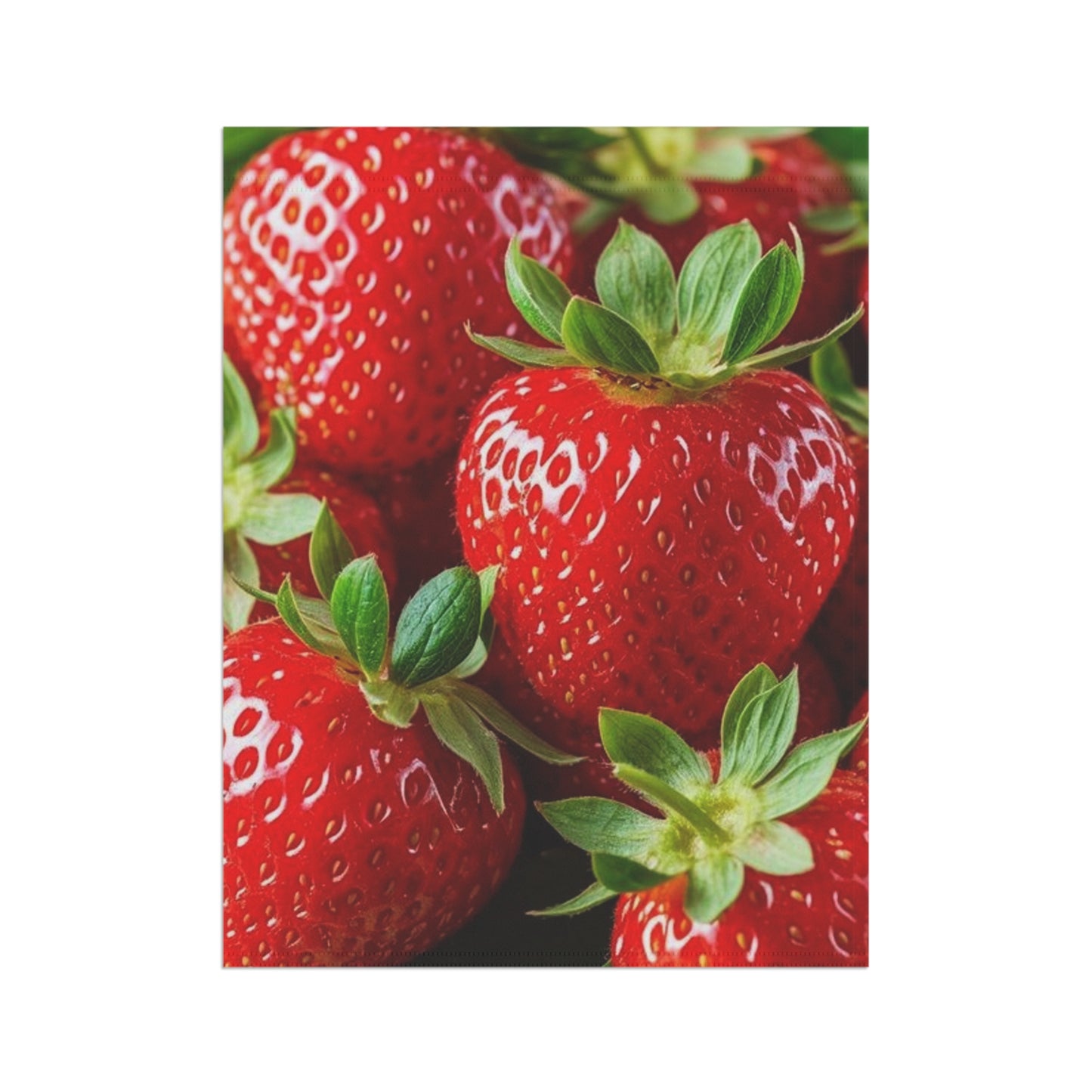 Strawberry Garden Flag - Vibrant Fruit Decorative House & Garden Banner