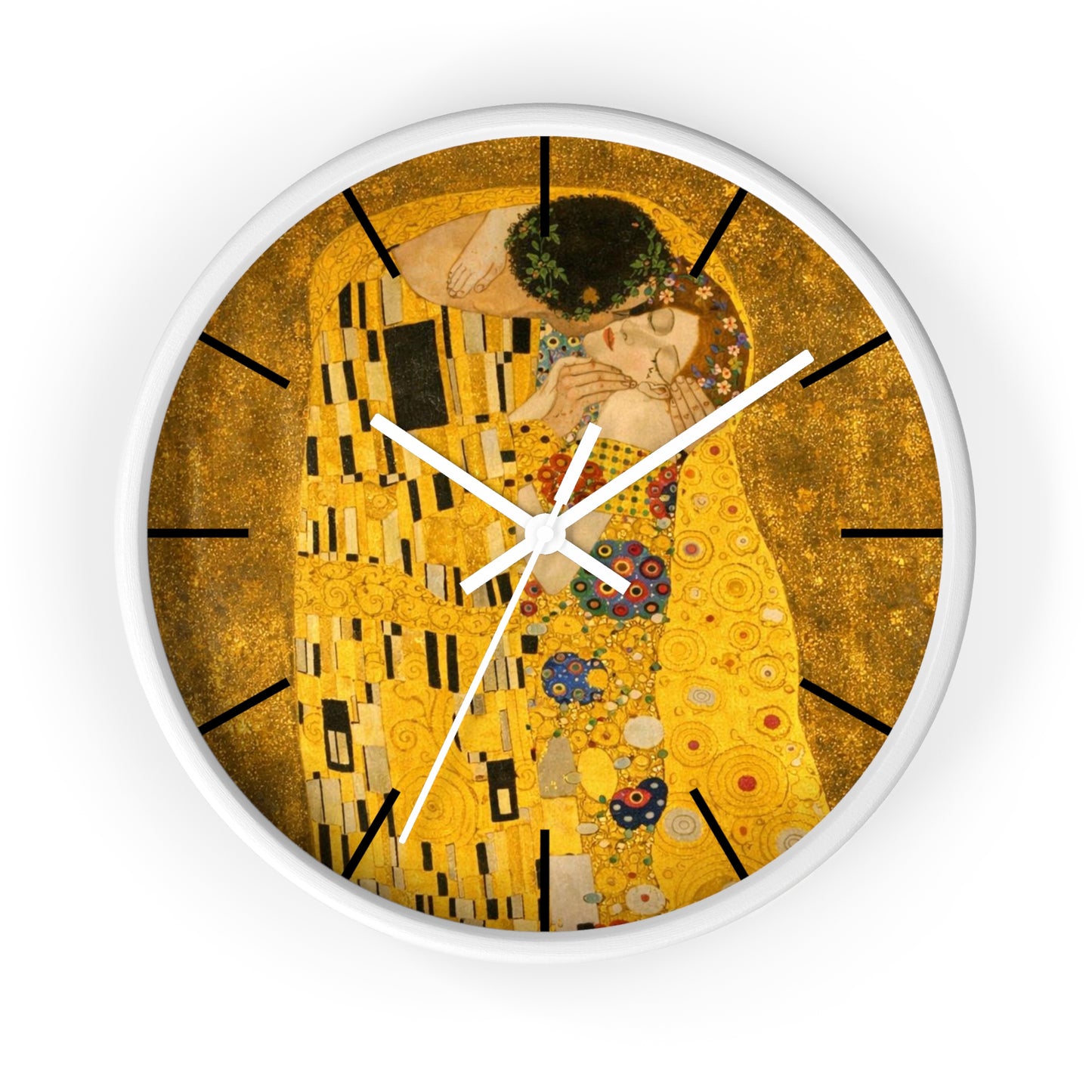 The Kiss Gustav Klimt Wall Clock | Art Deco Decorative Clock