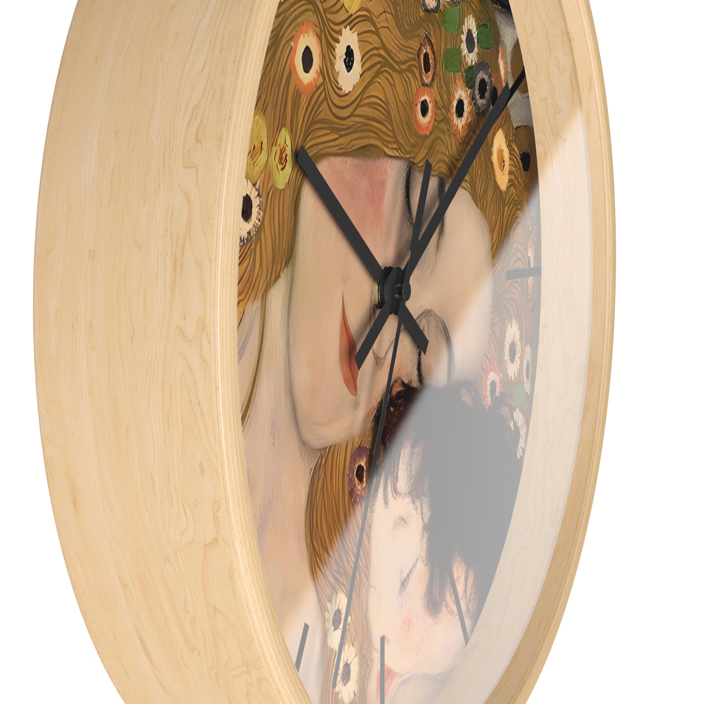 Mother and Child Art Wall Clock | Gustav Klimt Inspired Nursery Decor