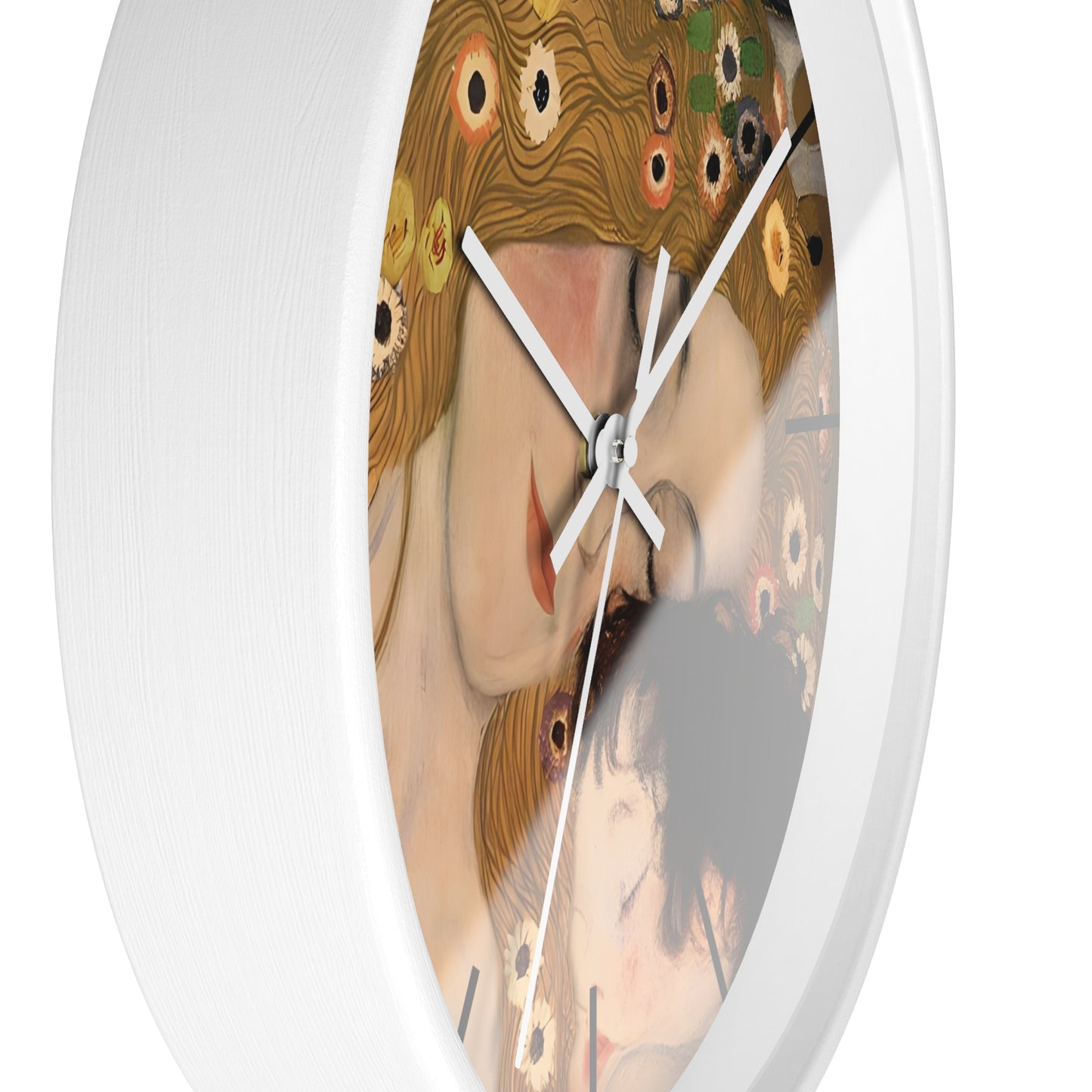 Mother and Child Art Wall Clock | Gustav Klimt Inspired Nursery Decor