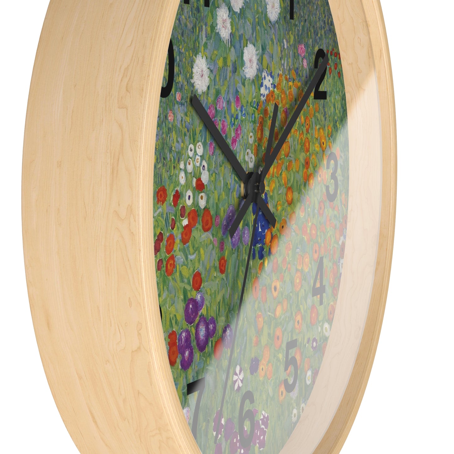 Wildflower Garden Wall Clock | Floral Meadow Nature Clock