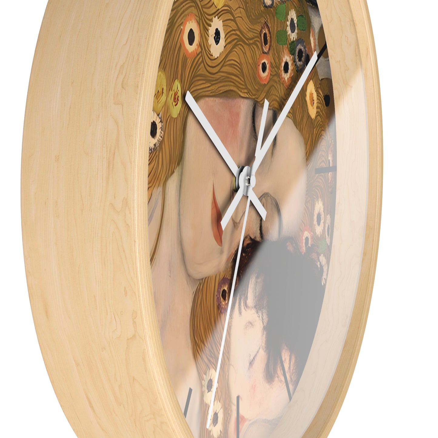 Mother and Child Art Wall Clock | Gustav Klimt Inspired Nursery Decor