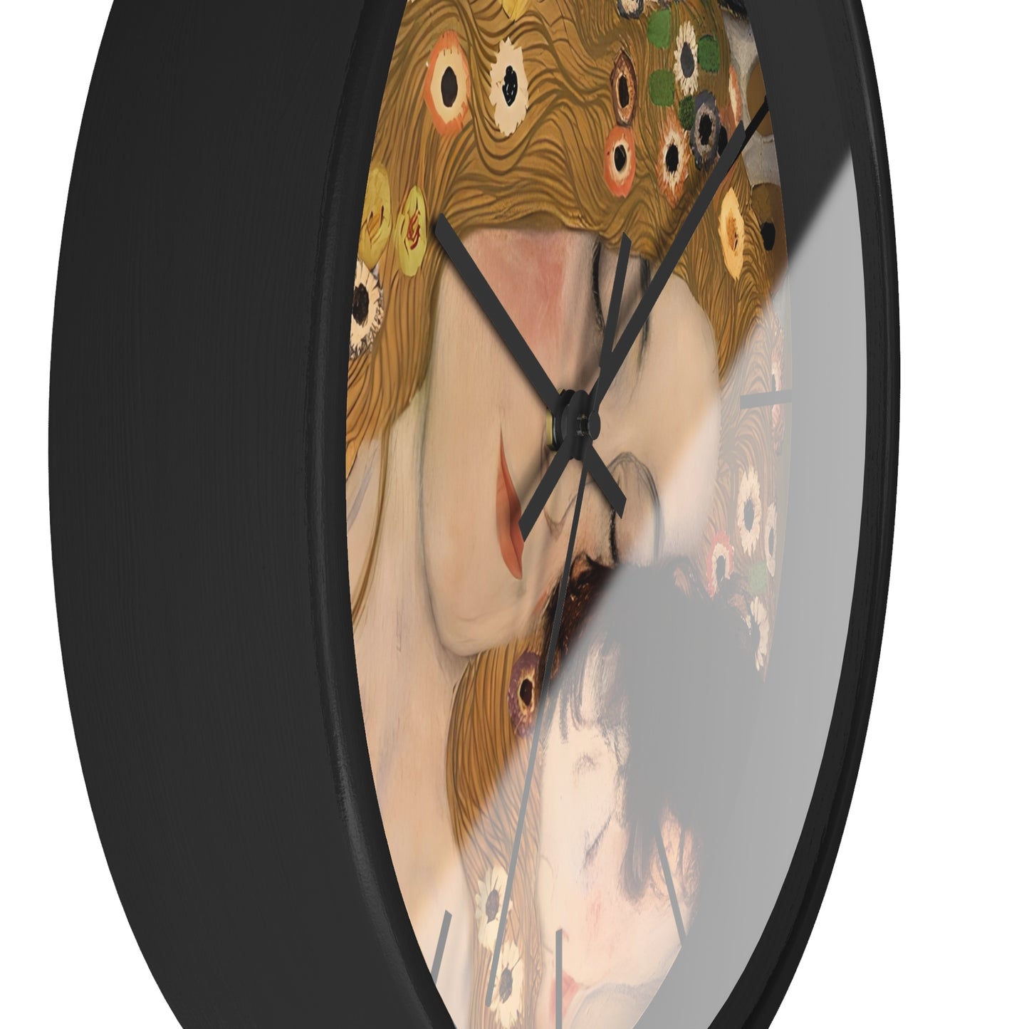 Mother and Child Art Wall Clock | Gustav Klimt Inspired Nursery Decor