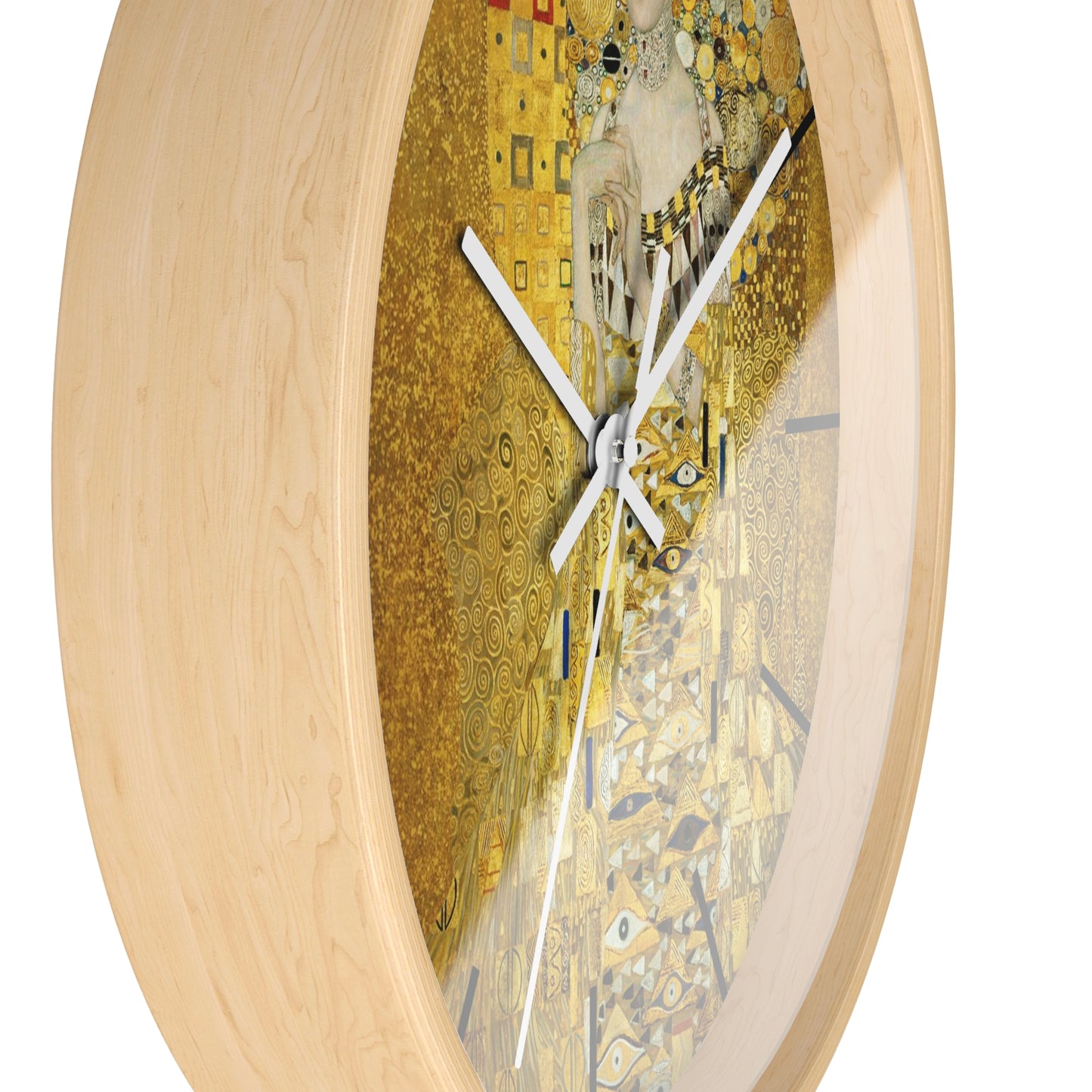 Gustav Klimt Portrait of Adele Bloch-Bauer Wall Clock | Golden Art Clock