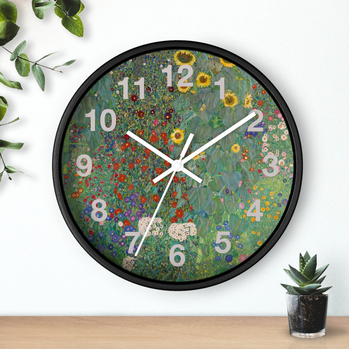 Floral Meadow Wall Clock | Wildflower Garden Numbers
