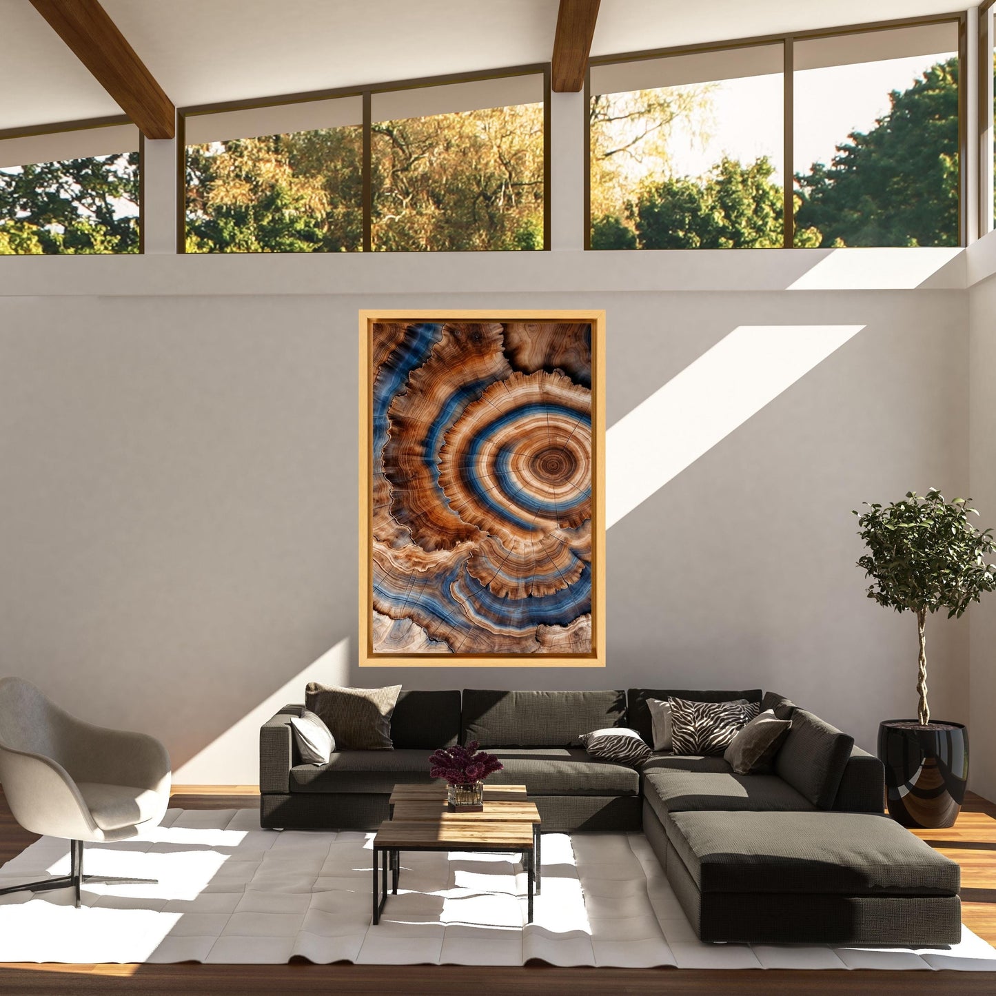 Tree Rings Canvas Wall Art Elegant Natural Wall Art Great Design Solution for Echo Tree Ring Print stump,Tree ring Wood Canvas art Texture