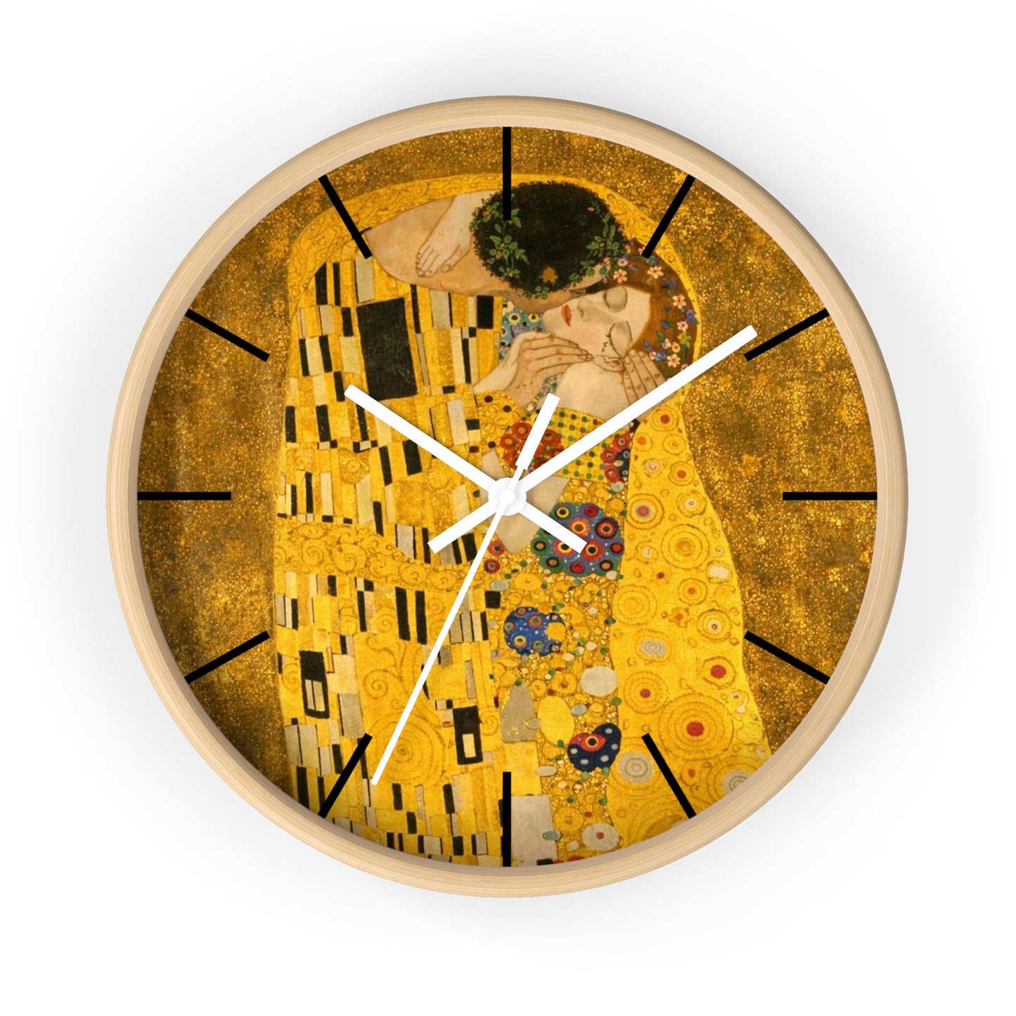 The Kiss Gustav Klimt Wall Clock | Art Deco Decorative Clock