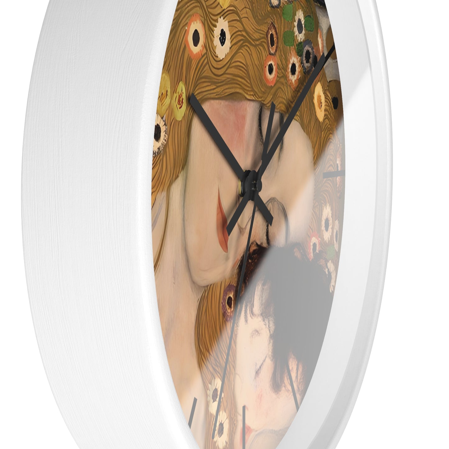 Mother and Child Art Wall Clock | Gustav Klimt Inspired Nursery Decor