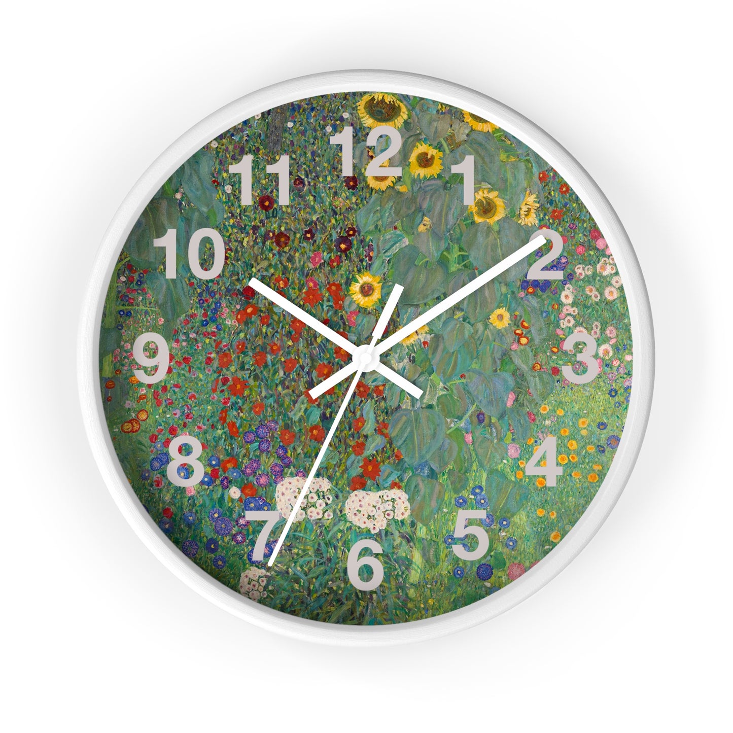 Floral Meadow Wall Clock | Wildflower Garden Numbers