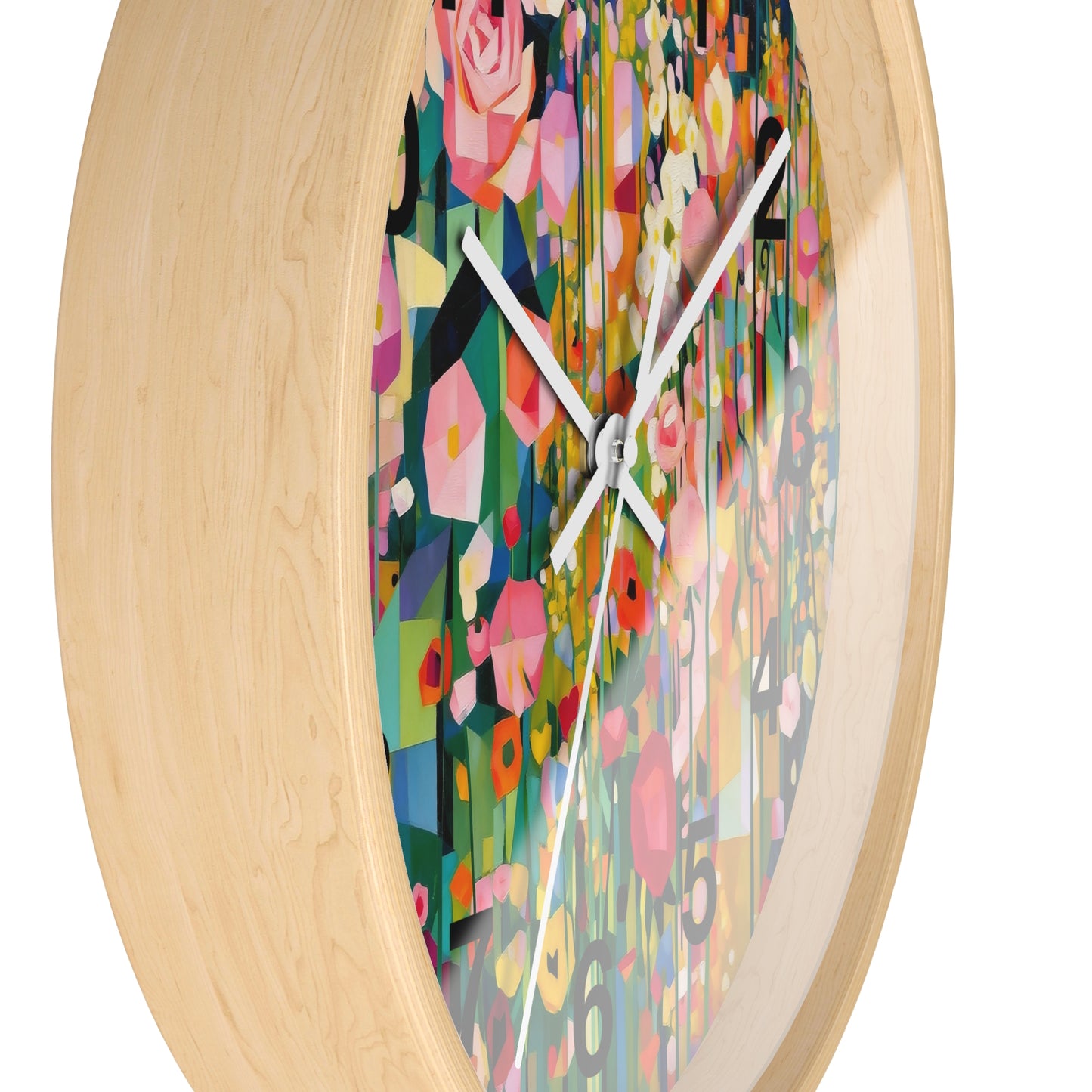 Wildflower Meadow Wall Clock | Floral Garden Clock, Vintage Botanical Art