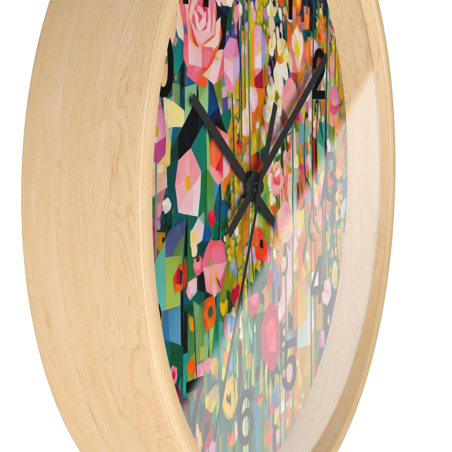 Wildflower Meadow Wall Clock | Floral Garden Clock, Vintage Botanical Art
