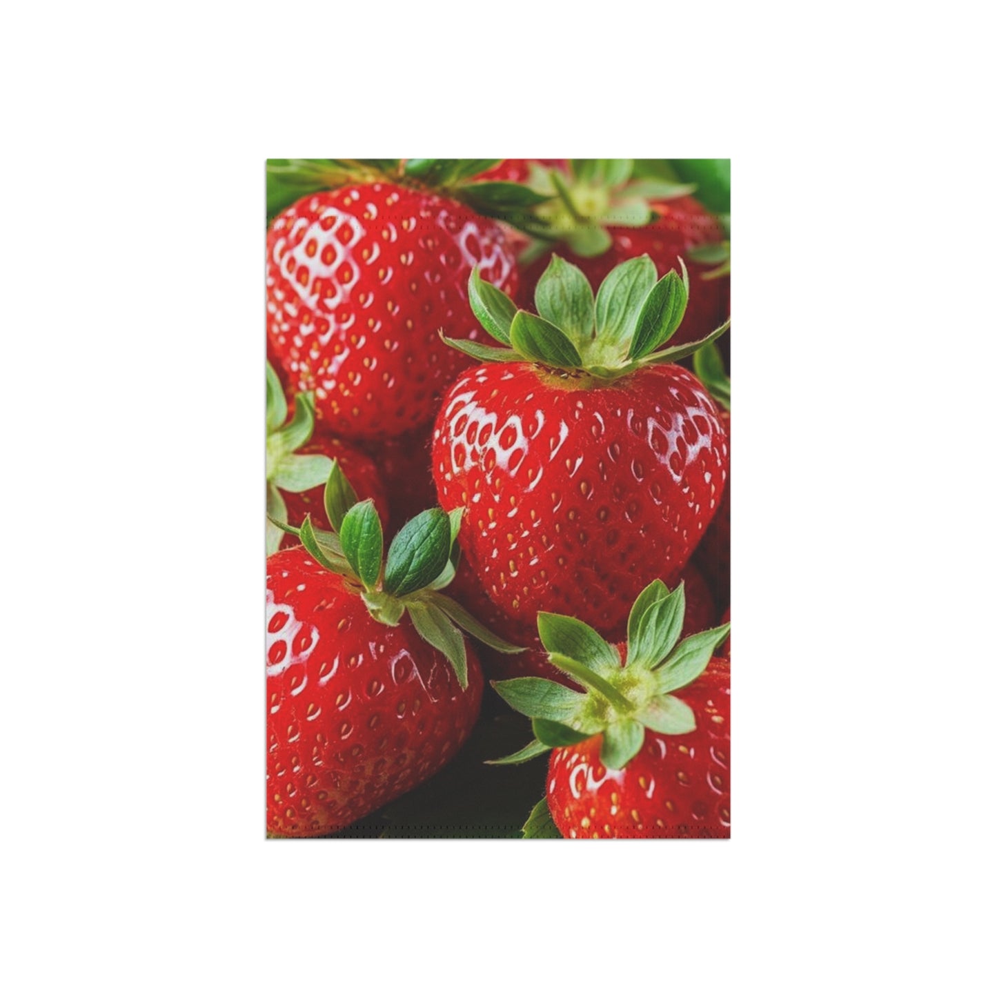 Strawberry Garden Flag - Vibrant Fruit Decorative House & Garden Banner