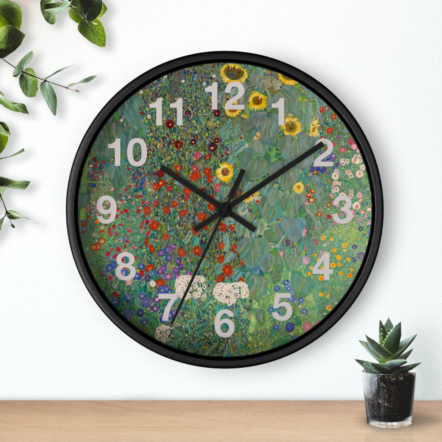 Floral Meadow Wall Clock | Wildflower Garden Numbers