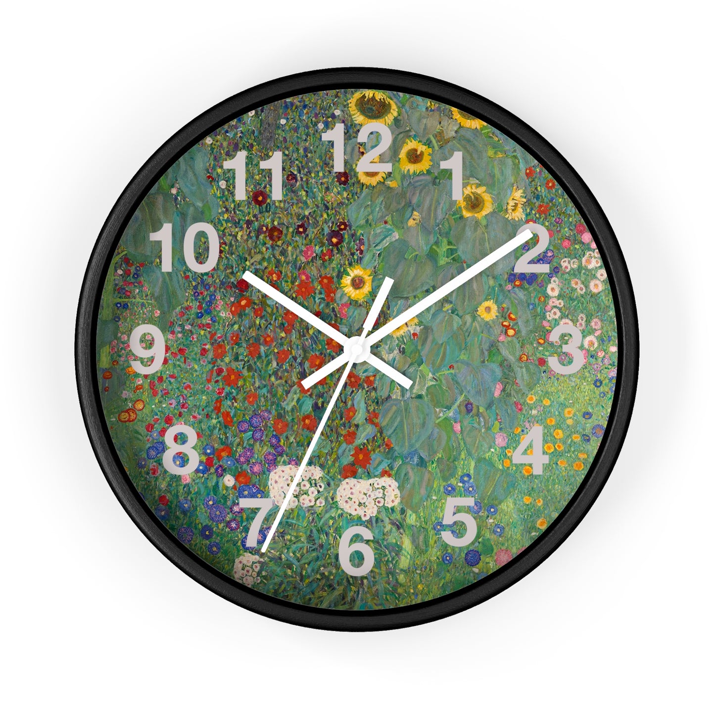 Floral Meadow Wall Clock | Wildflower Garden Numbers