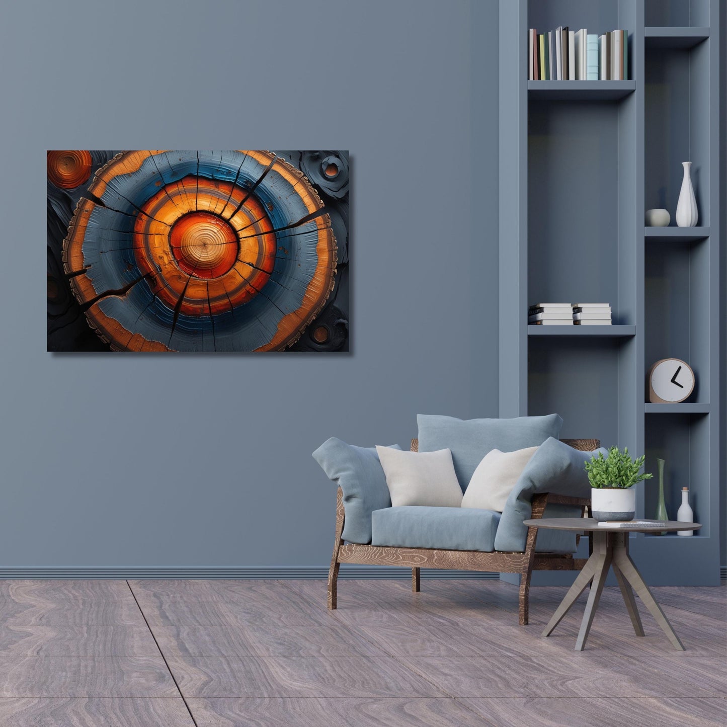 Tree Rings Canvas Wall Art Elegant Natural Wall Art Great Design Solution for Echo Tree Ring Print stump,Tree ring Wood Canvas art Texture