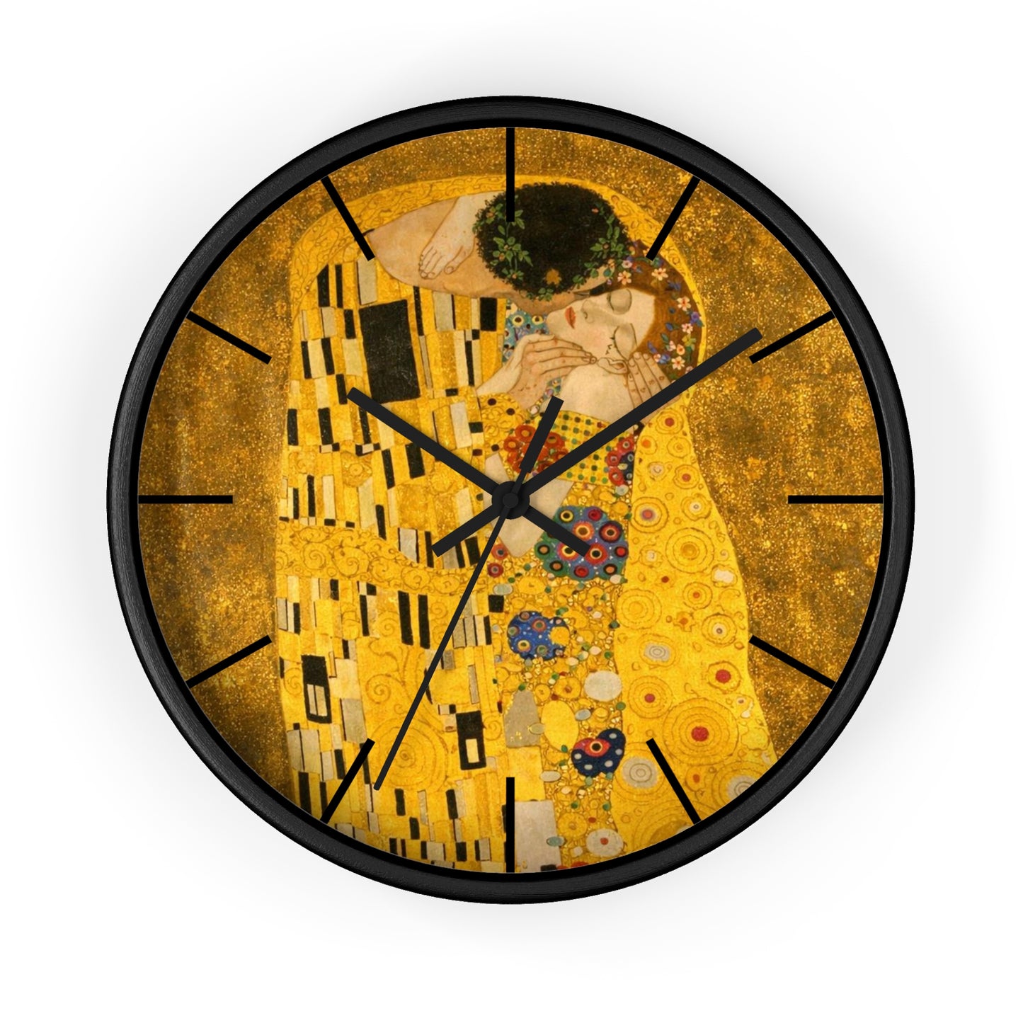The Kiss Gustav Klimt Wall Clock | Art Deco Decorative Clock