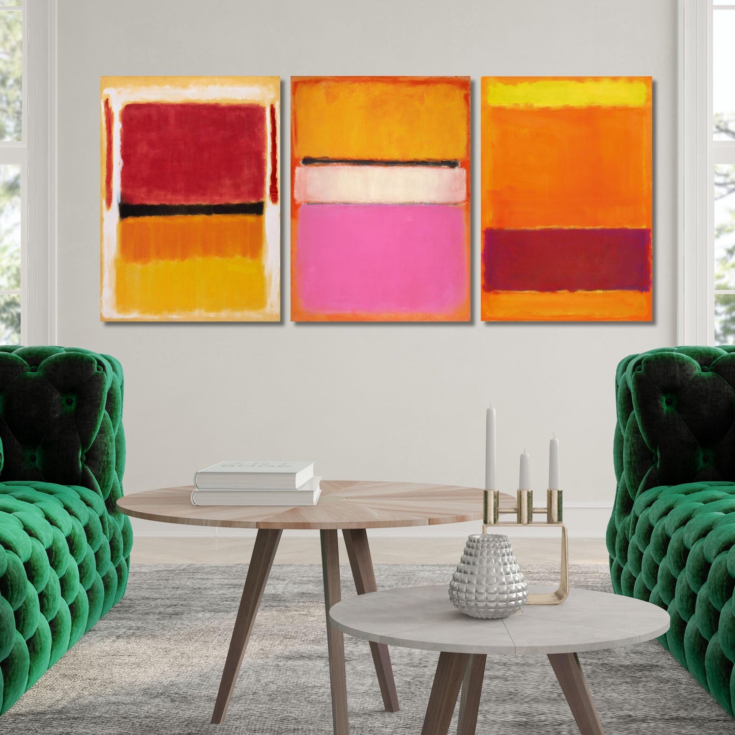 Set of 3 Mark Rothko Canvas Print Abstract Art,Minimalism Painting,Rothko Canvas,Rothko Poster,Rothko Poster Print,Painting,Rothko Expensive