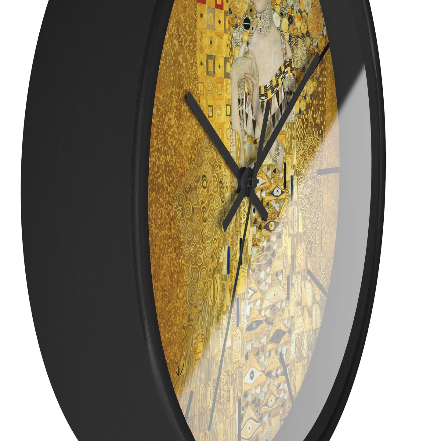 Gustav Klimt Portrait of Adele Bloch-Bauer Wall Clock | Golden Art Clock