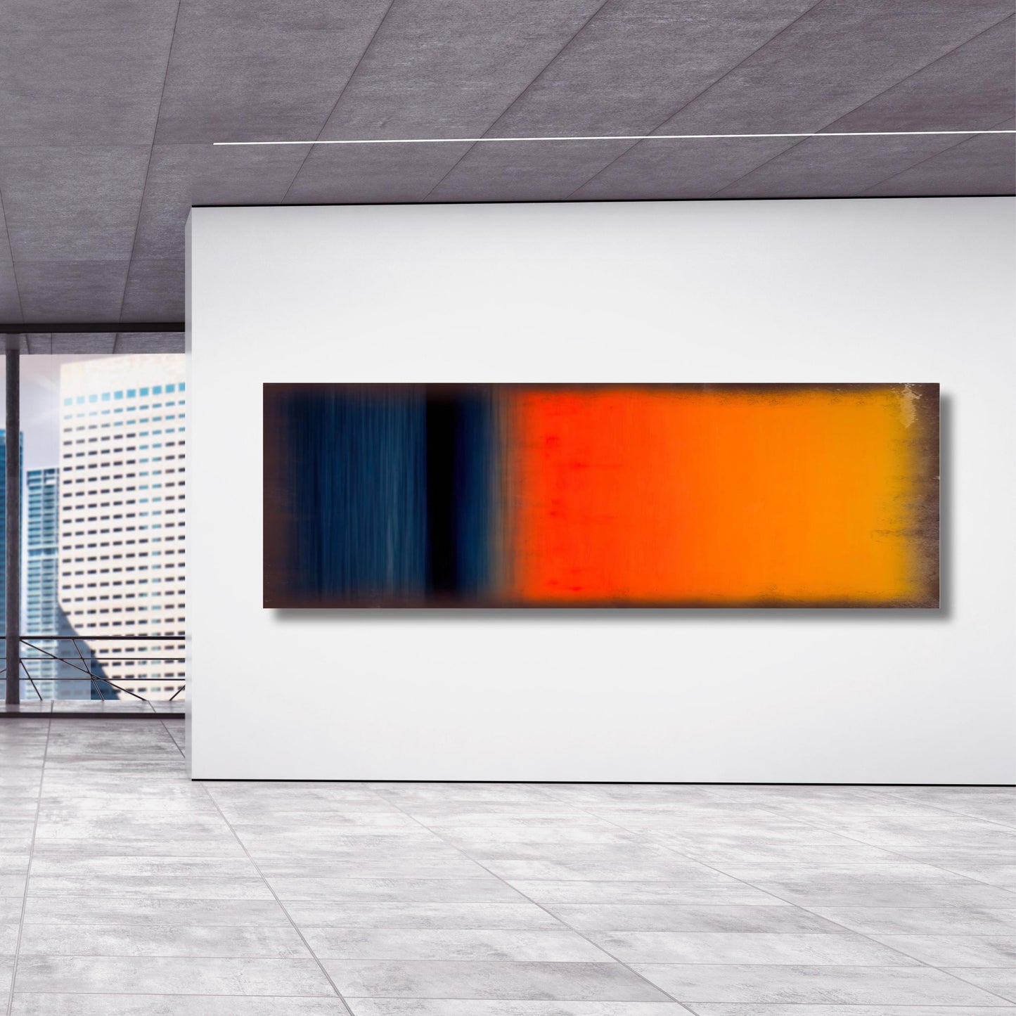 Panoramic Rothko Style Canvas Art Print: Large Wall Decor