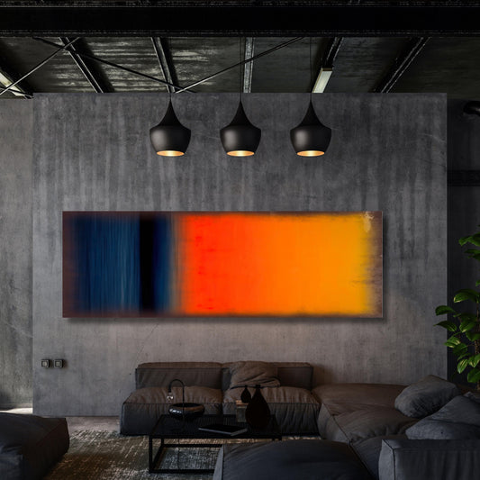 Panoramic Rothko Style Canvas Art Print: Large Wall Decor