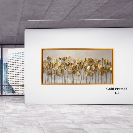 Wide Horizontal Abstract Nature Wall Art, Modern Mountain Landscape Canvas, Narrow Panoramic Print for Office, Large Hallway Above Bed Art