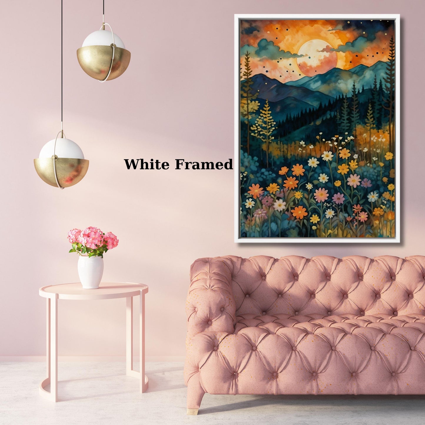 Forest Fireflies Canvas Wall Art, Mystical Fantasy Canvas Painting, Enchanting Magical Forest, Illuminated Mystical Forest Wall Art gift