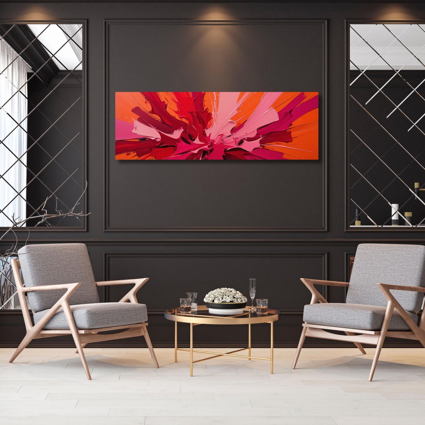 Rothko Style Abstract Canvas Art, Modern Color Block Painting