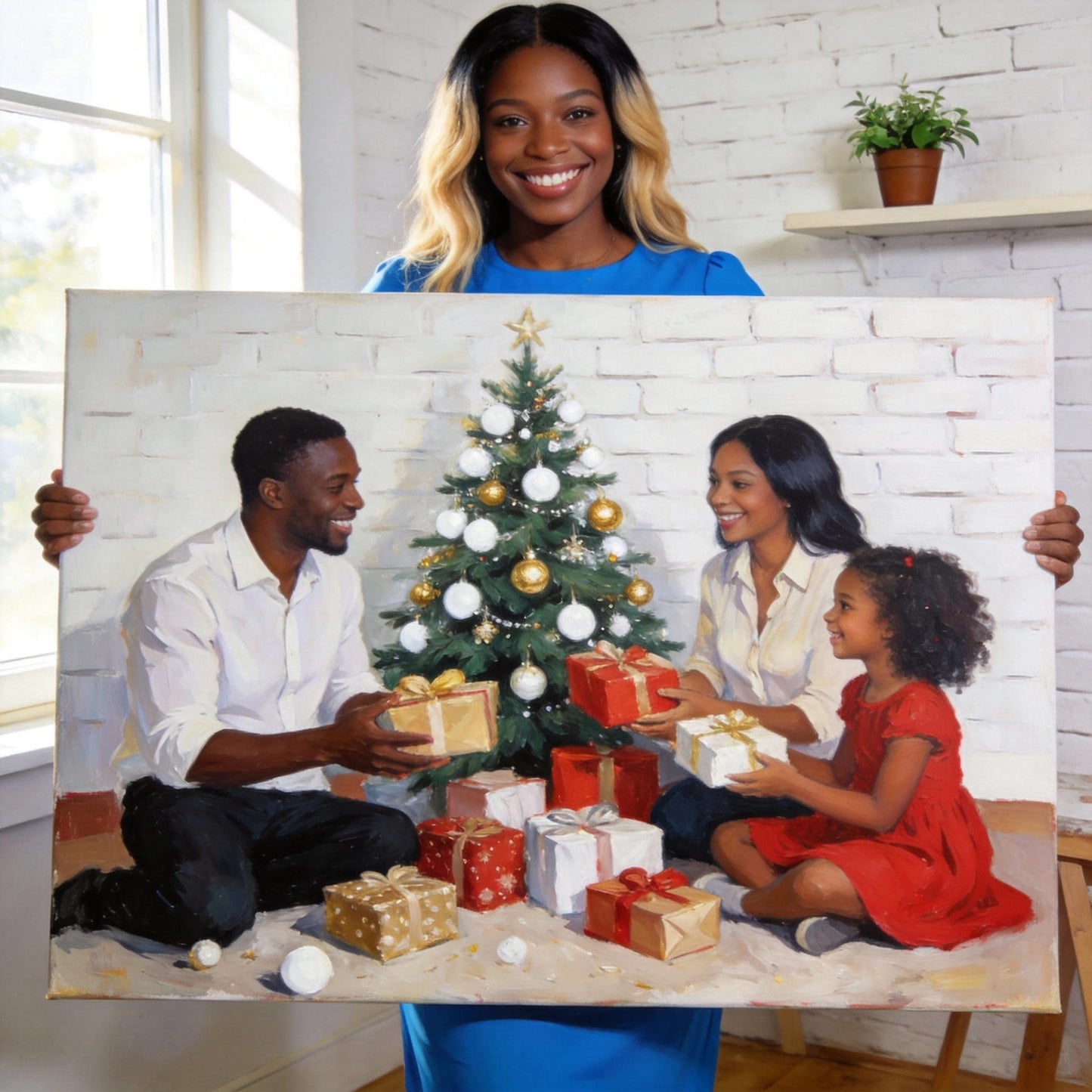 Custom Photo Canvas Print Personalised Wall Art Memory Gift Home Living Room Decor - We can turn any image you want into a painting.