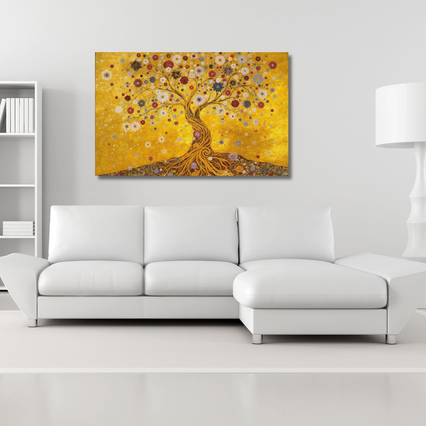 Gustav Klimt Tree of Life Canvas Wall Art,Gustav Klimt Style The Canvas Wall Art,Gustav Klimt The Tree of Life,Gustav Klimt Artwork Canvas