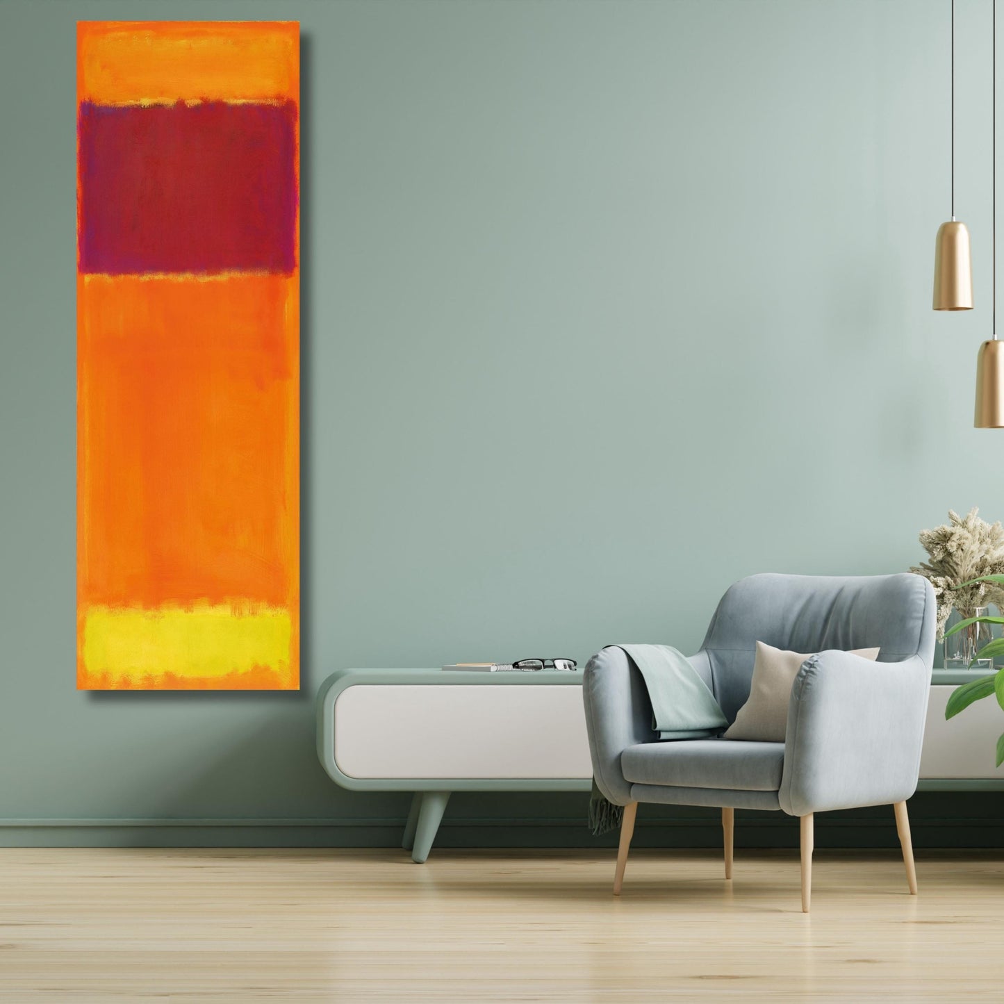 Long Narrow Canvas Wall Art Vertical Mark Rothko Canvas Art Famous Art,Canvas Large Wall Art,Vintage Art,Rothko Prints,Rothko Exhibition art