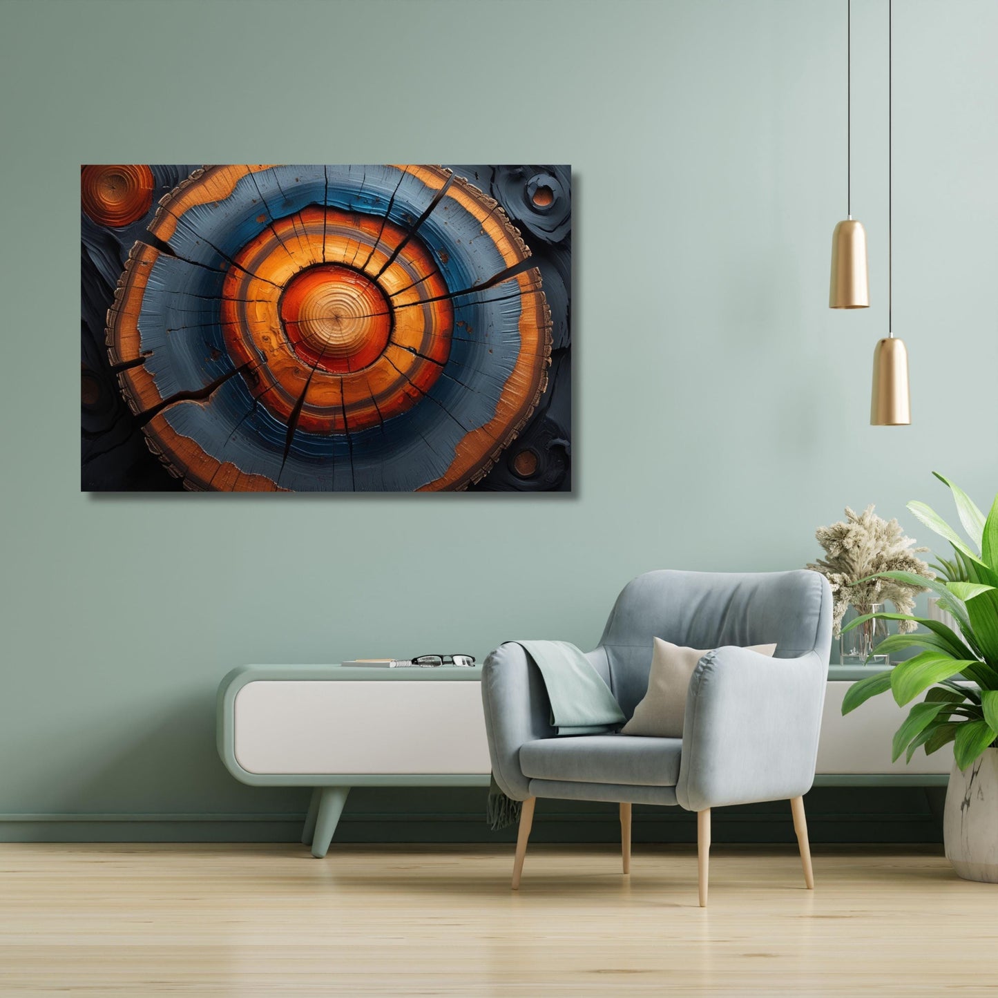 Tree Rings Canvas Wall Art Elegant Natural Wall Art Great Design Solution for Echo Tree Ring Print stump,Tree ring Wood Canvas art Texture