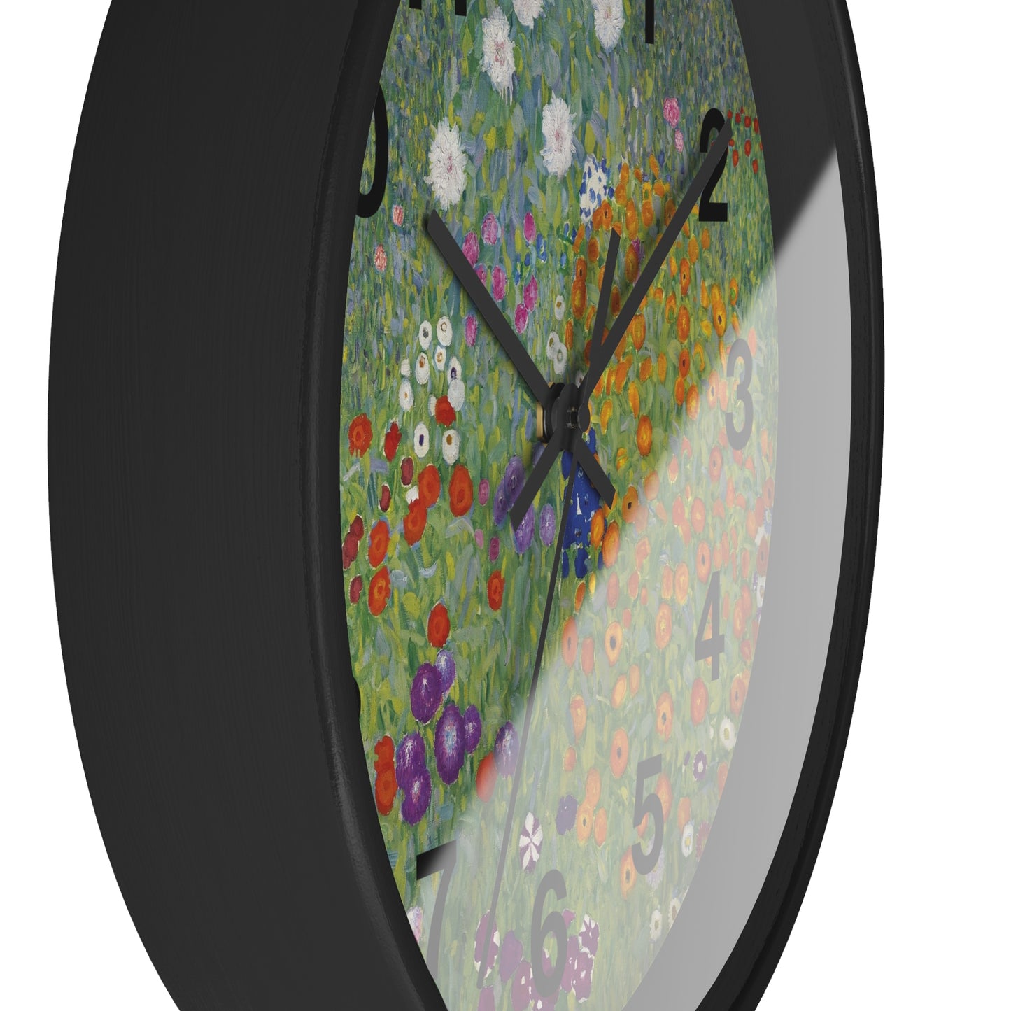 Wildflower Garden Wall Clock | Floral Meadow Nature Clock