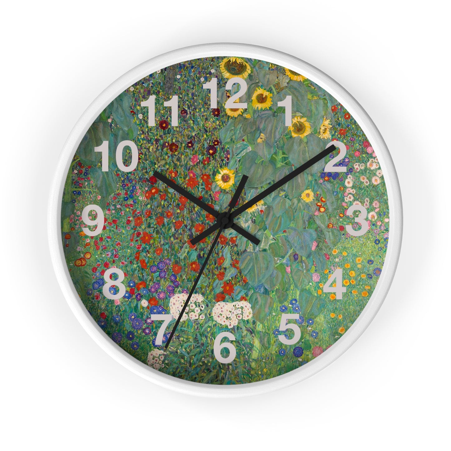 Floral Meadow Wall Clock | Wildflower Garden Numbers
