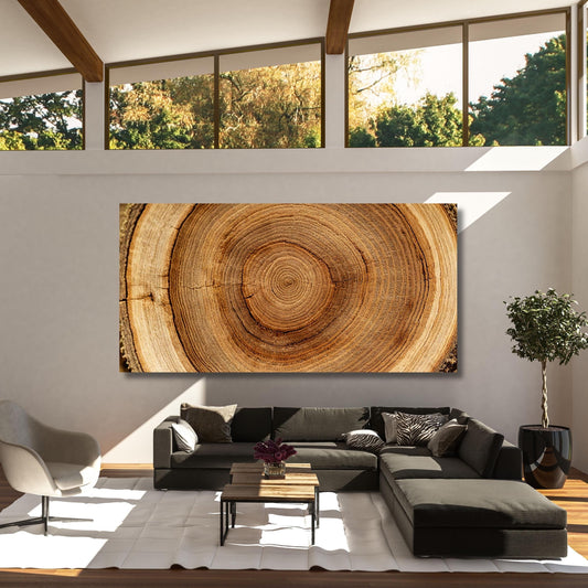 Natural Tree Rings Canvas Wall Art Elegant Natural Wall Art Great Design Solution for Echo Tree Ring Print of stump, Tree ring Canvas art