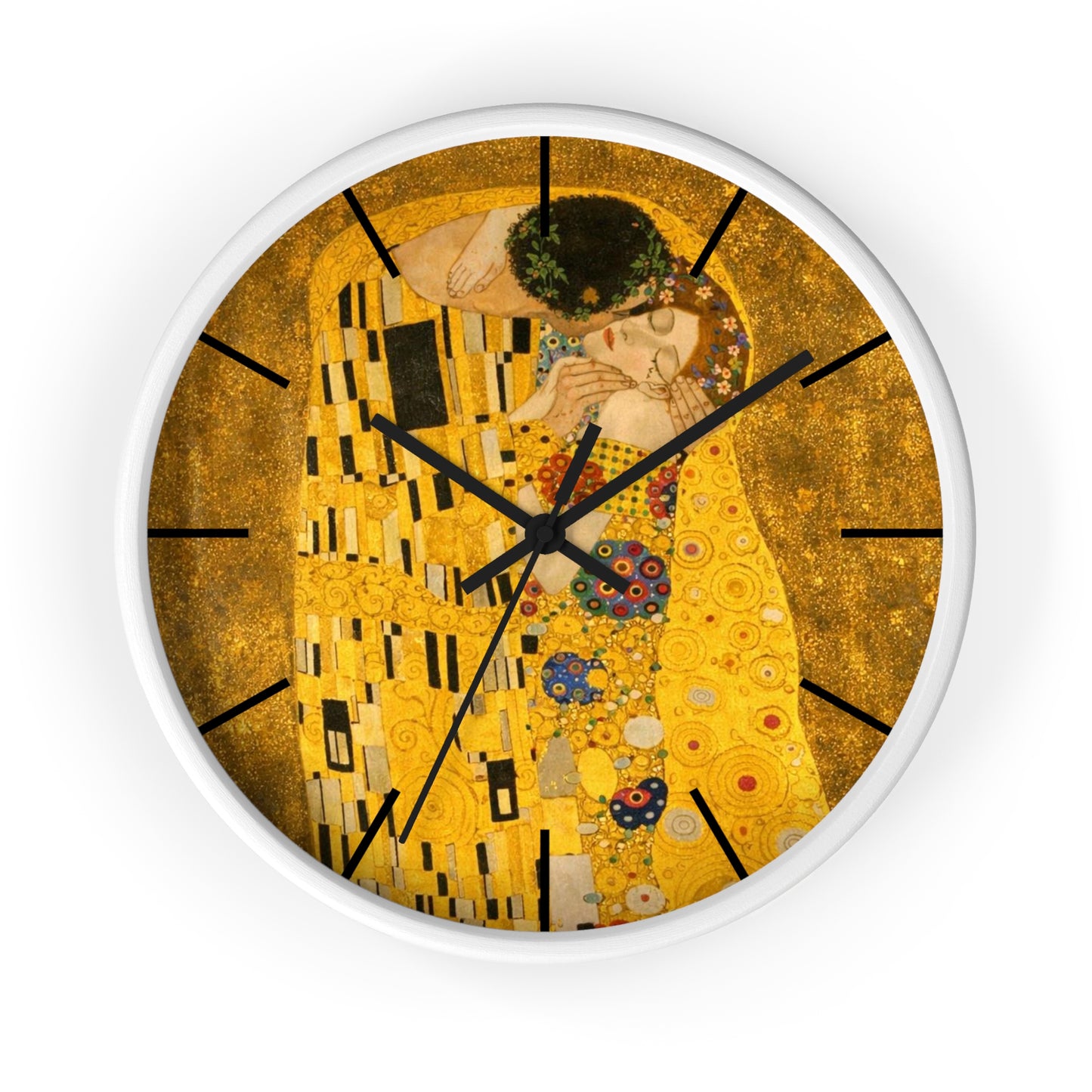 The Kiss Gustav Klimt Wall Clock | Art Deco Decorative Clock