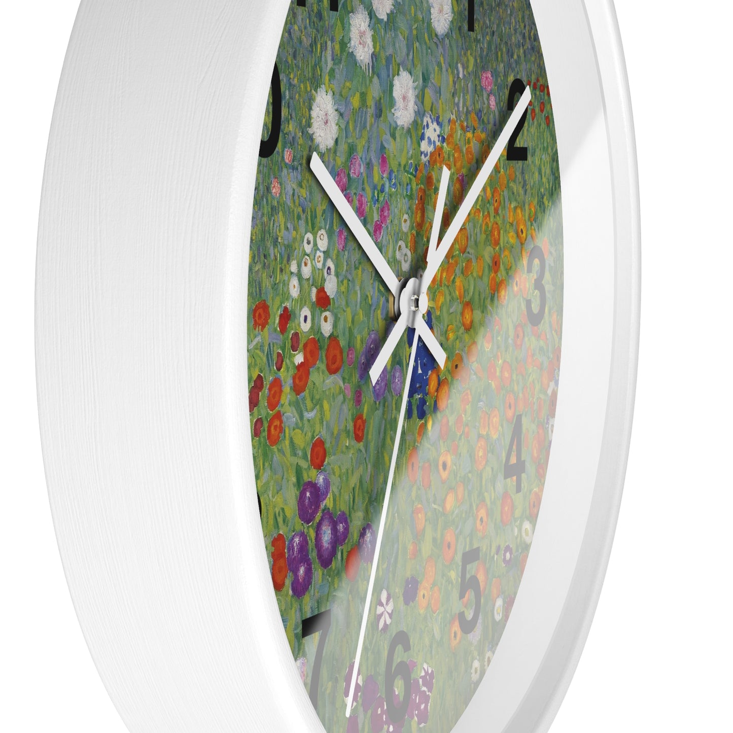Wildflower Garden Wall Clock | Floral Meadow Nature Clock