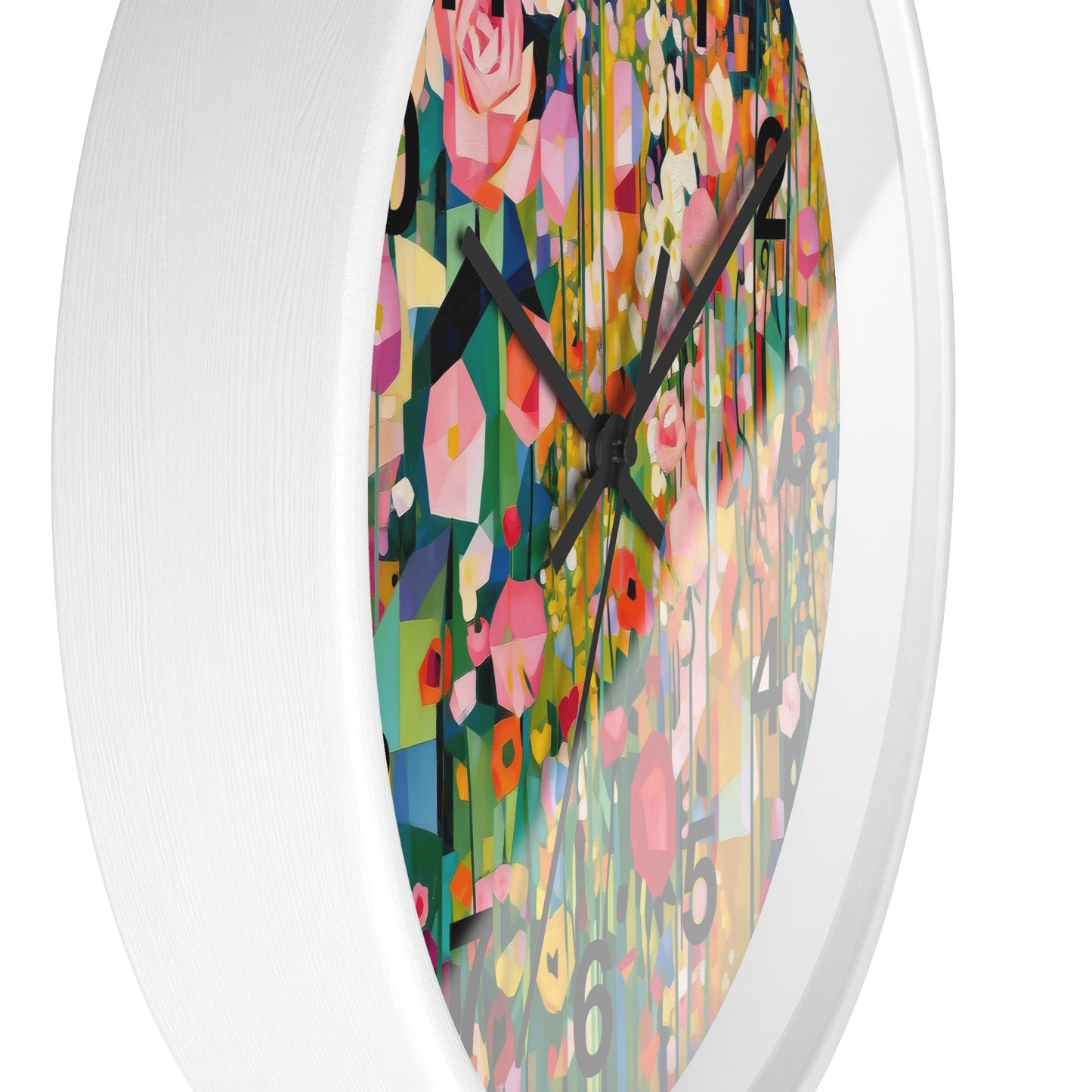 Wildflower Meadow Wall Clock | Floral Garden Clock, Vintage Botanical Art