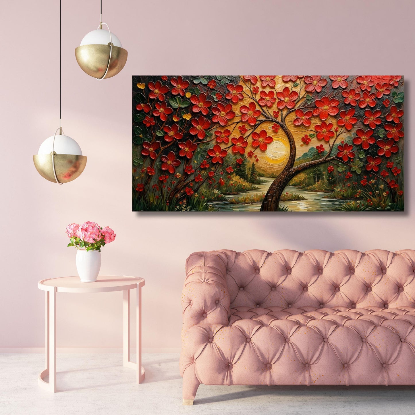 Gustav Klimt Tree of Life Canvas Wall Art: Extra Large Ready to Hang