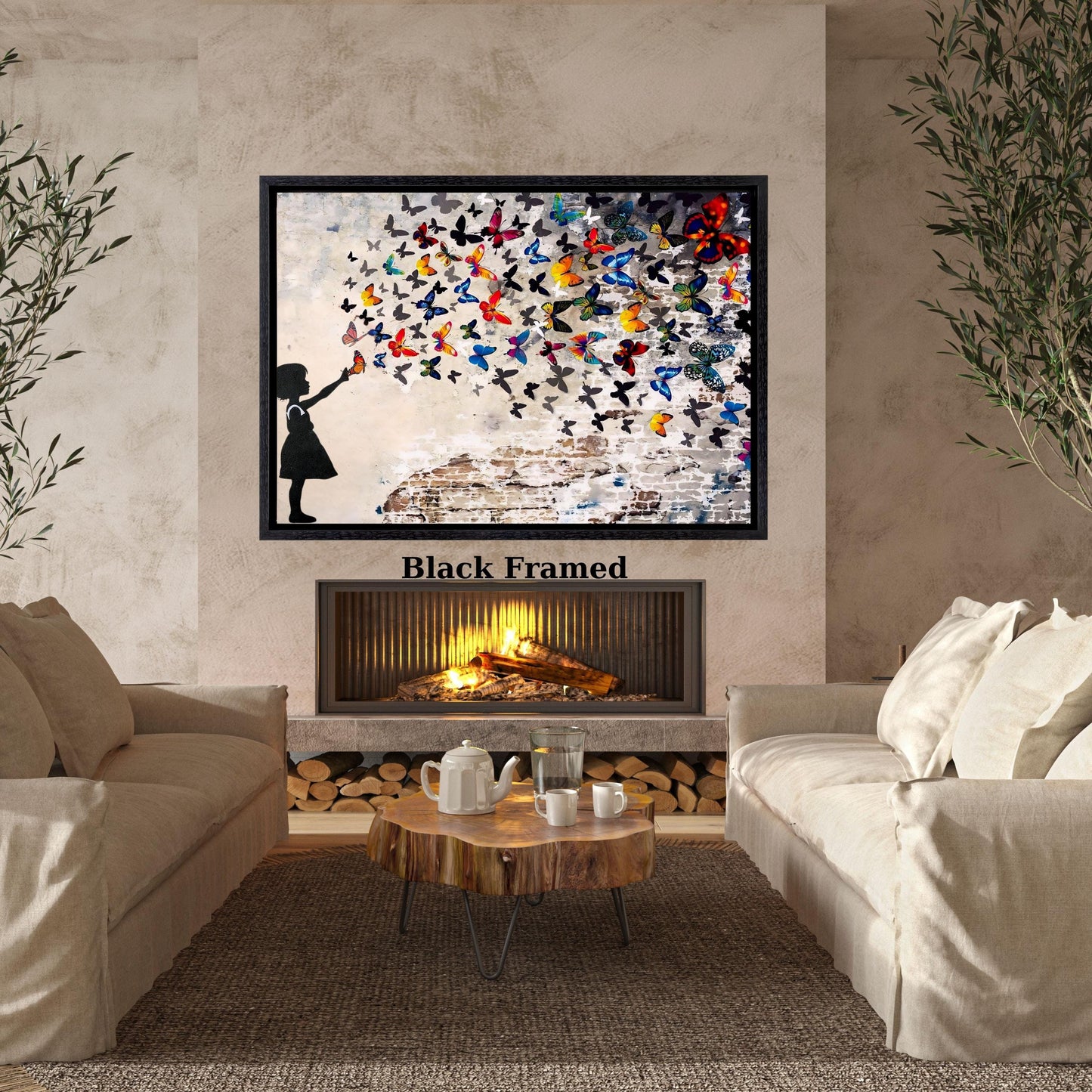 Banksy butterfly girl Canvas Art Graffiti Street Graffiti Art American Street Art,Banksy Graffiti Wall art wall hangings antique decor art