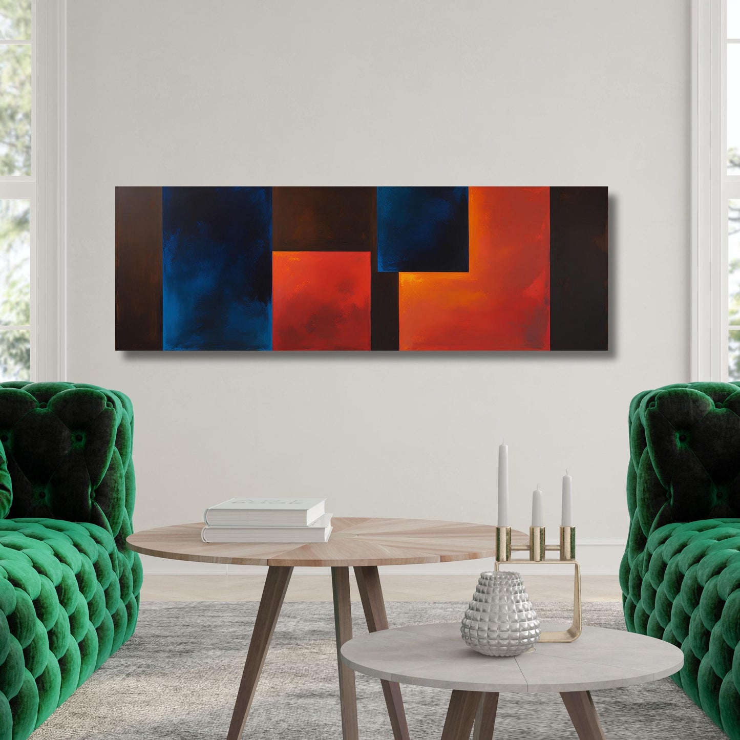 Panoramic Mark Rothko Canvas Art Print: Vintage Abstract Expressionism